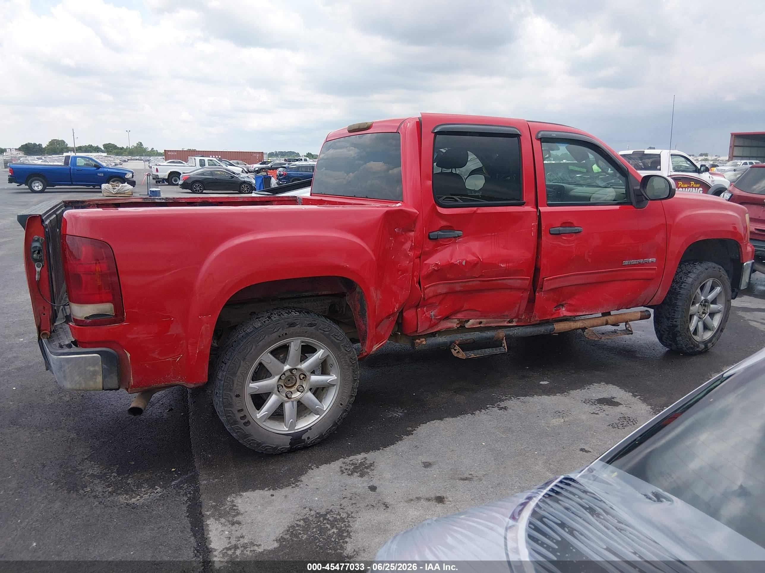2013 Gmc Sierra 1500 Sle Red vin: 3GTP2VE79DG198137