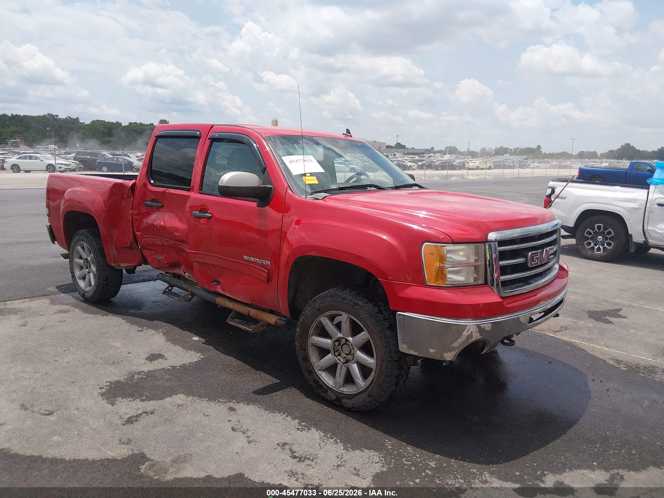 2013 Gmc Sierra 1500 Sle Red vin: 3GTP2VE79DG198137