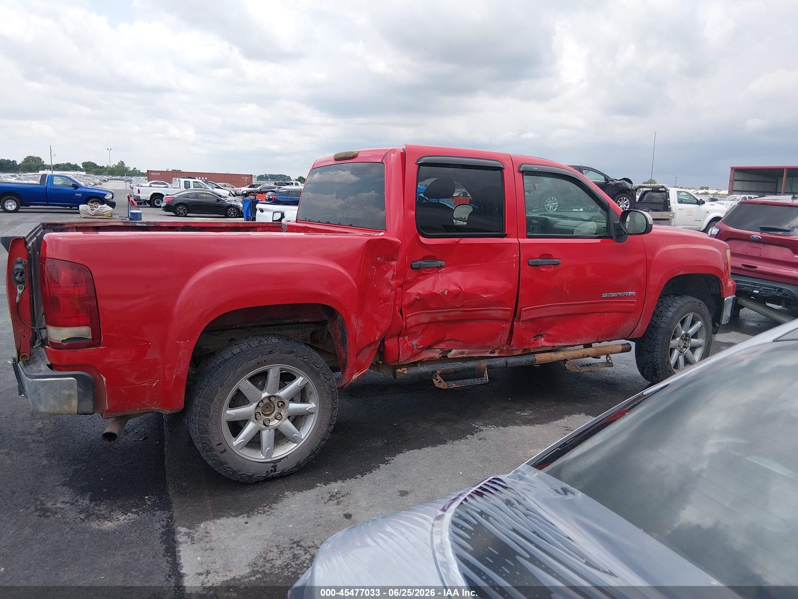 2013 Gmc Sierra 1500 Sle Red vin: 3GTP2VE79DG198137