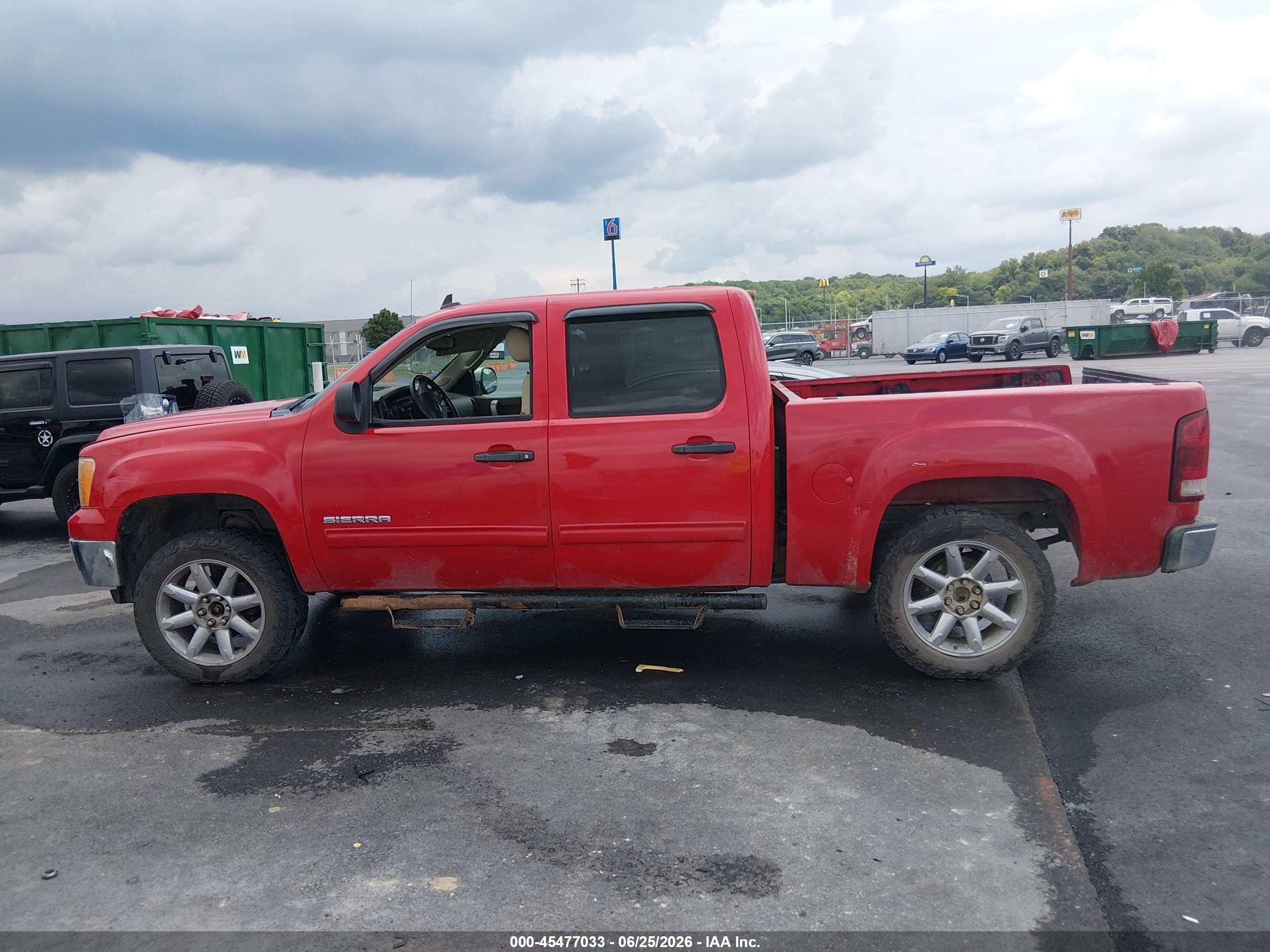 2013 Gmc Sierra 1500 Sle Red vin: 3GTP2VE79DG198137