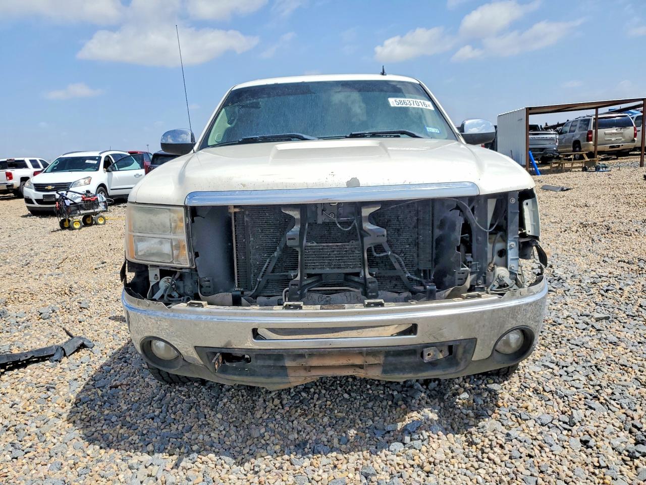 2012 Gmc Sierra K1500 Sle White vin: 3GTP2VE7XCG122635