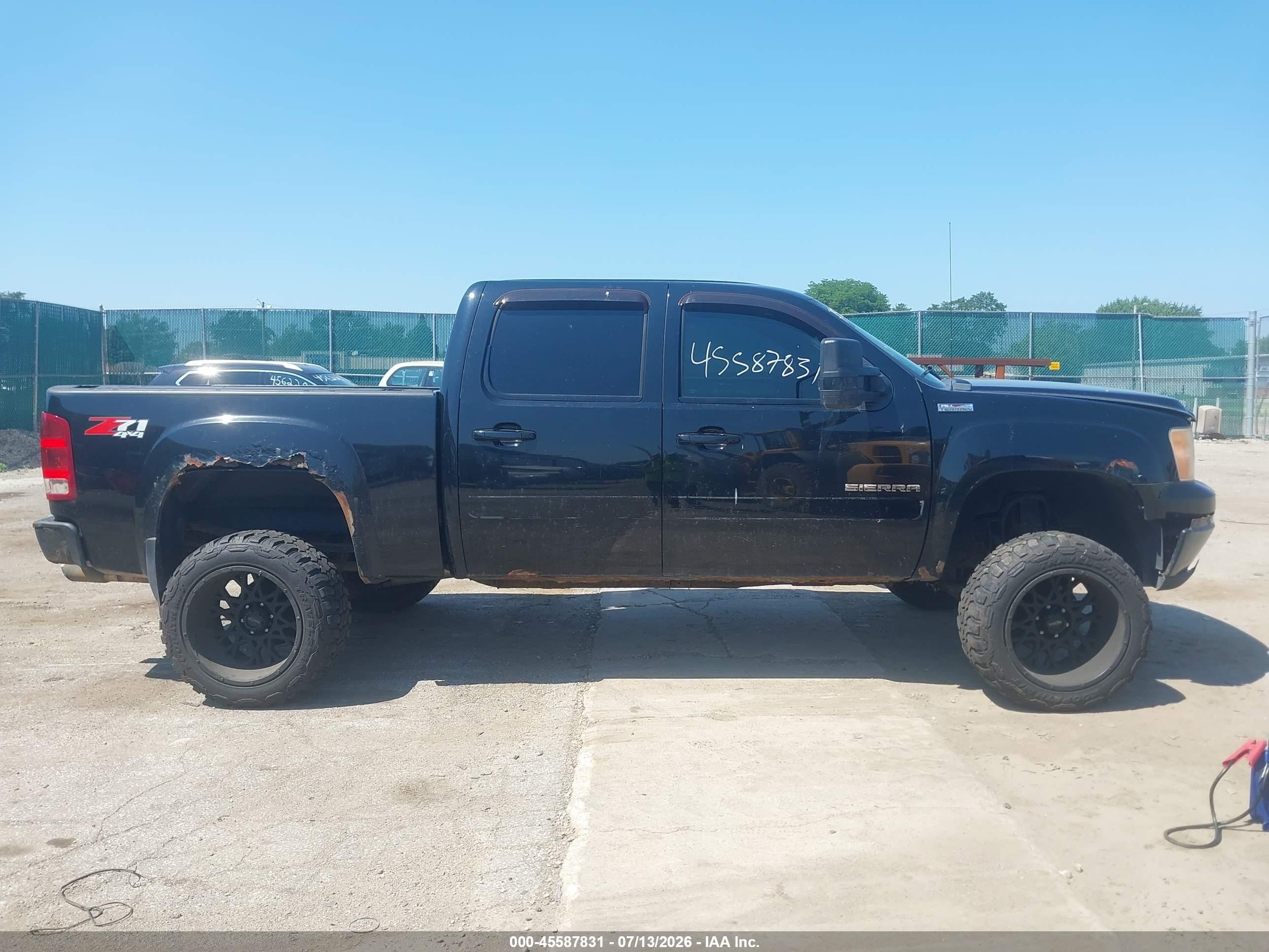 2012 Gmc Sierra 1500 Sle Black vin: 3GTP2VE7XCG310071