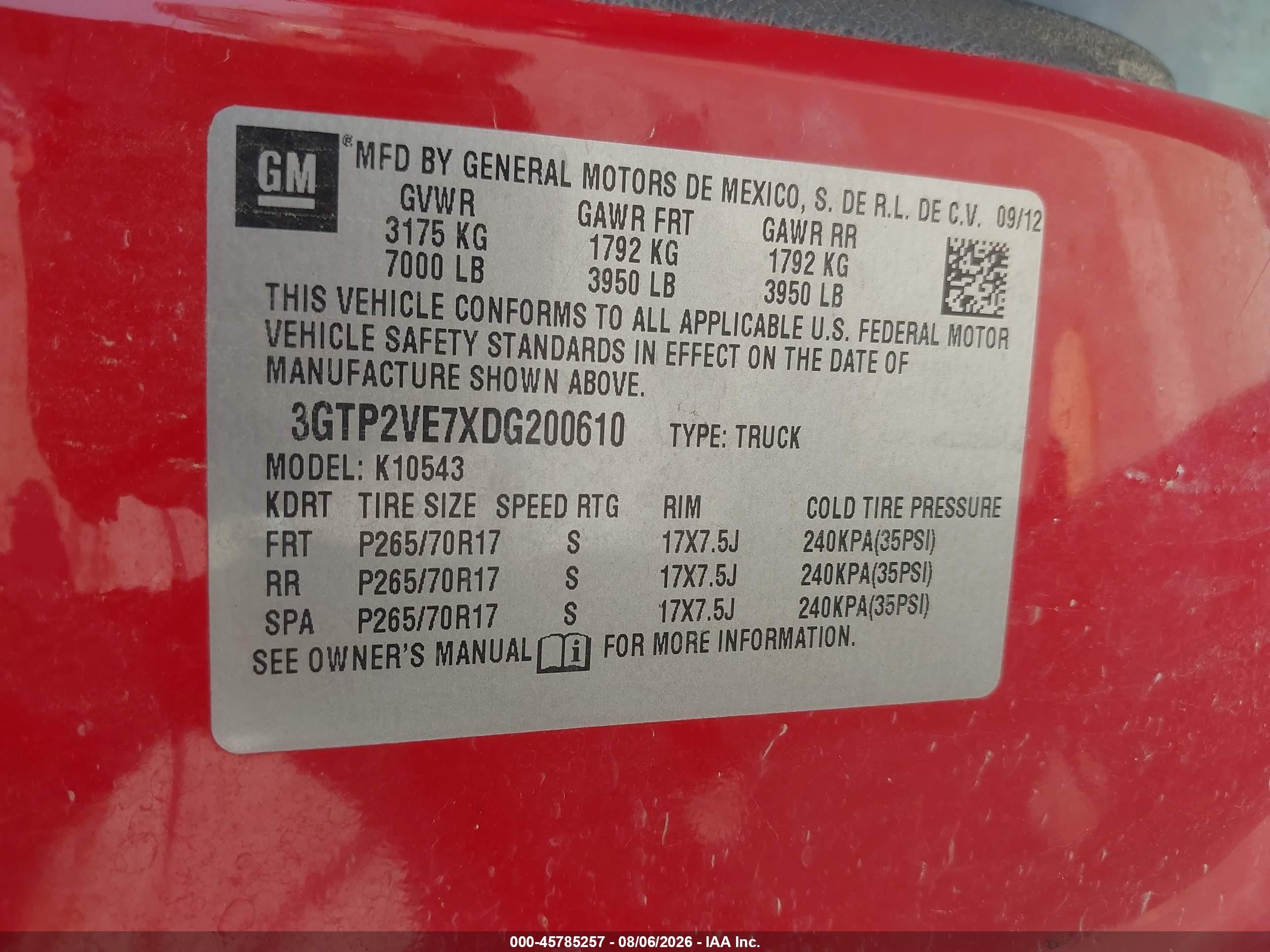 2013 Gmc Sierra 1500 Sle Red vin: 3GTP2VE7XDG200610