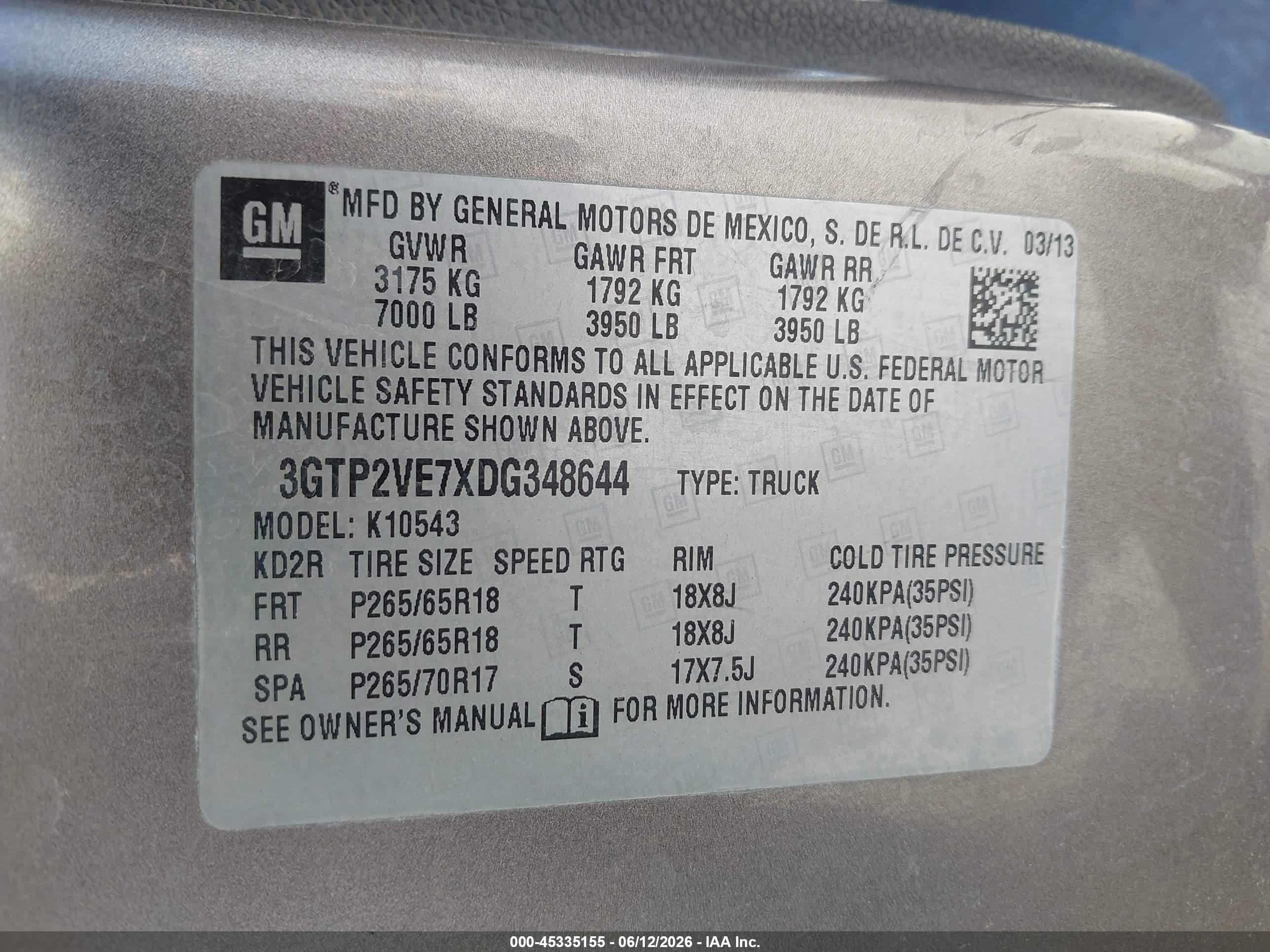 2013 Gmc Sierra 1500 Sle Tan vin: 3GTP2VE7XDG348644