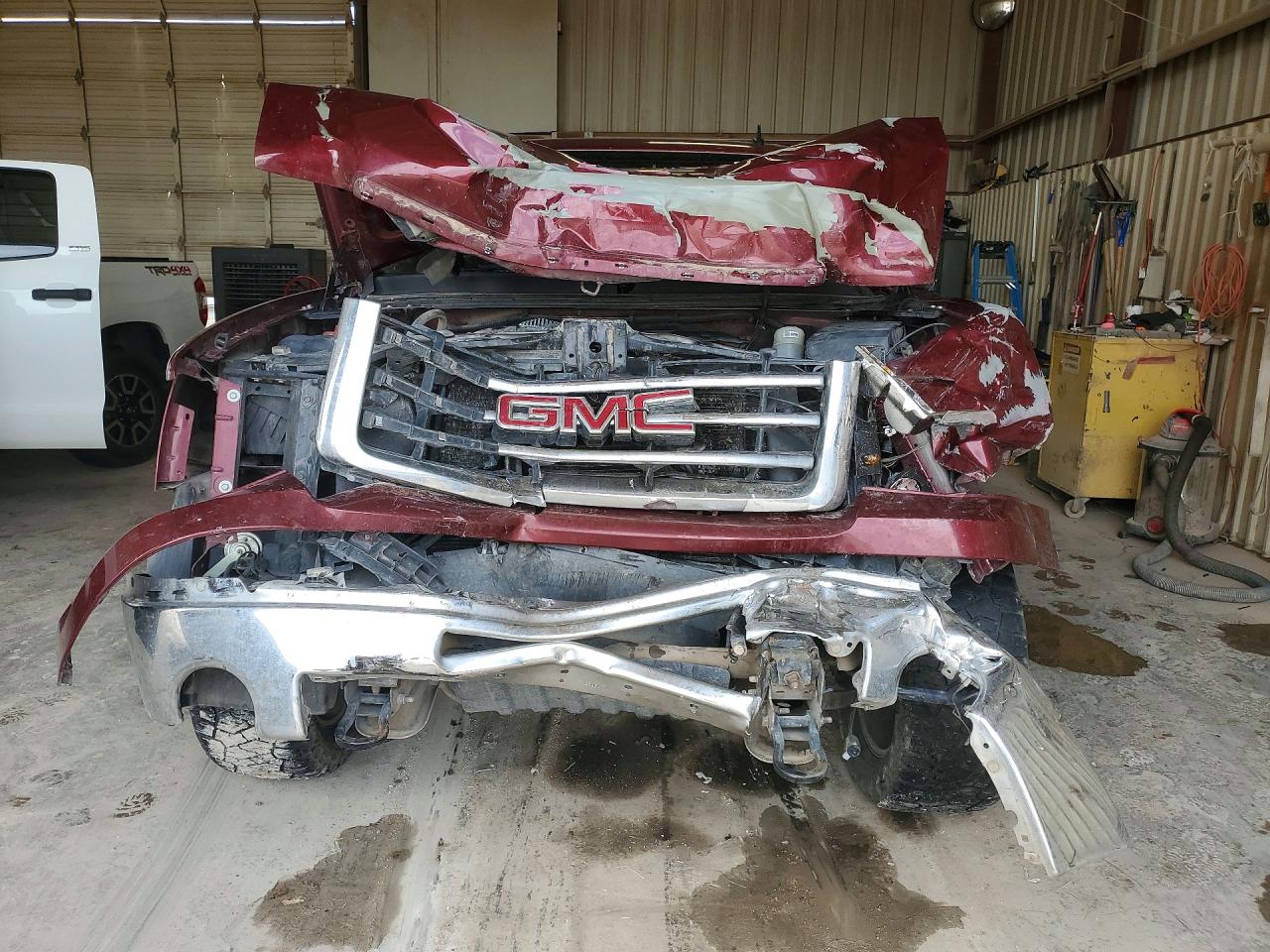 2013 Gmc Sierra K1500 Sle Burgundy vin: 3GTP2VE7XDG380431