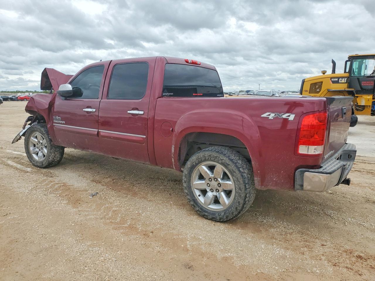 2013 Gmc Sierra K1500 Sle Burgundy vin: 3GTP2VE7XDG380431