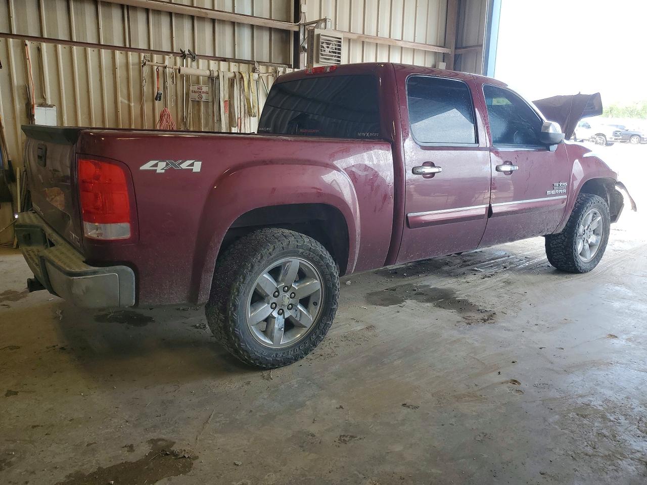 2013 Gmc Sierra K1500 Sle Burgundy vin: 3GTP2VE7XDG380431