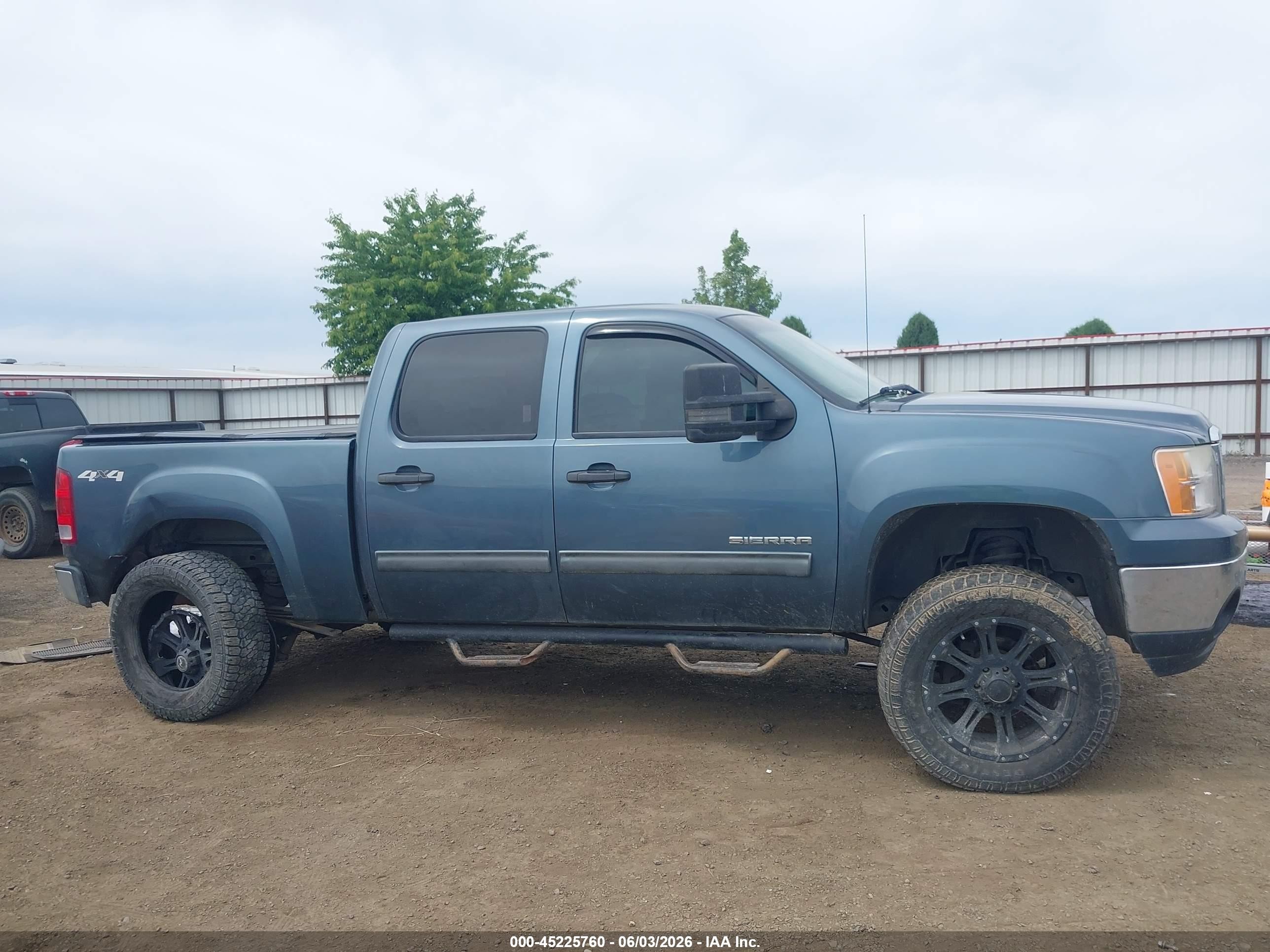 2012 Gmc Sierra 1500 Sle Green vin: 3GTP2VEA5CG177778