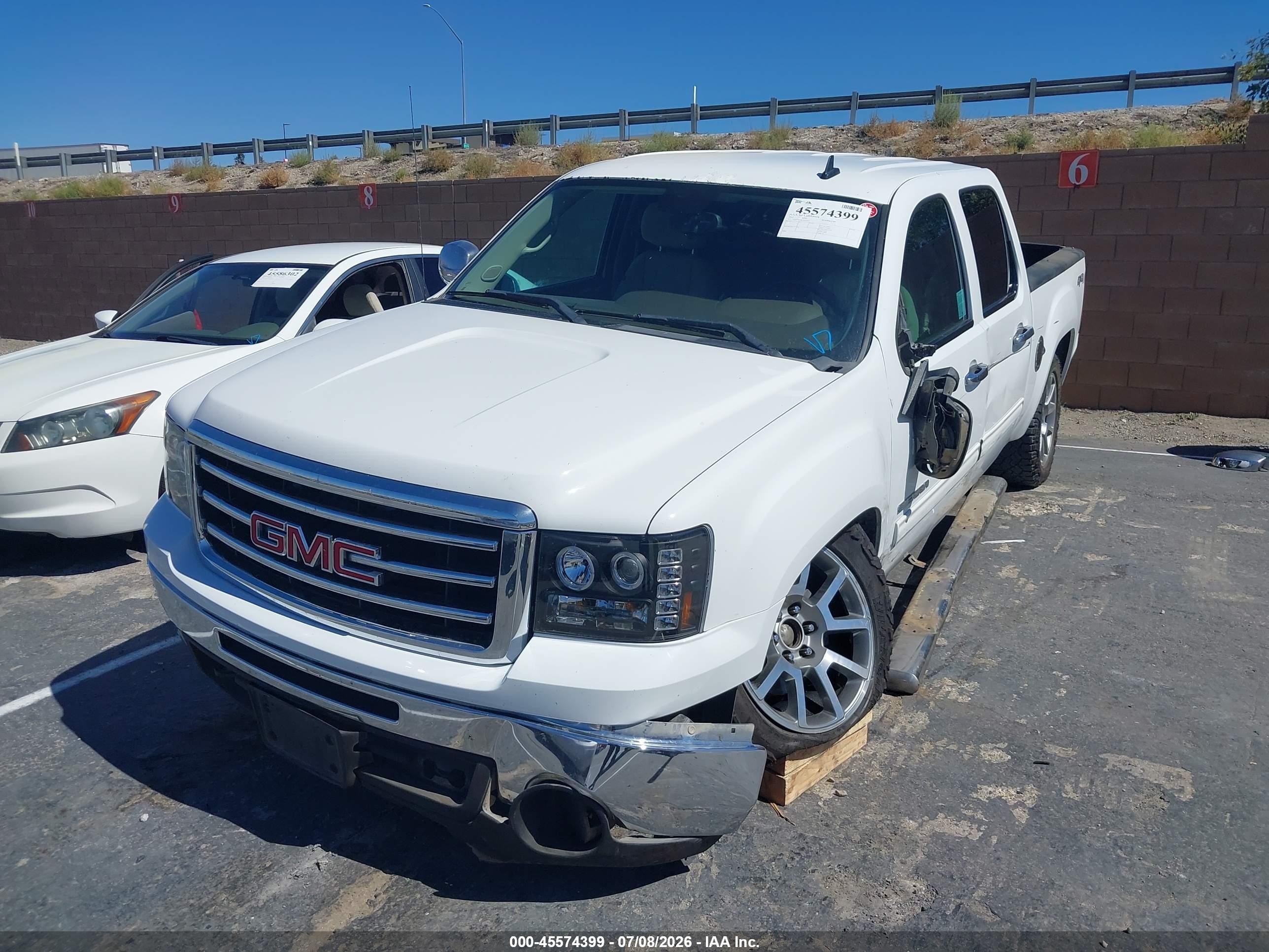 2012 Gmc Sierra 1500 Sle White vin: 3GTP2VEA6CG214370