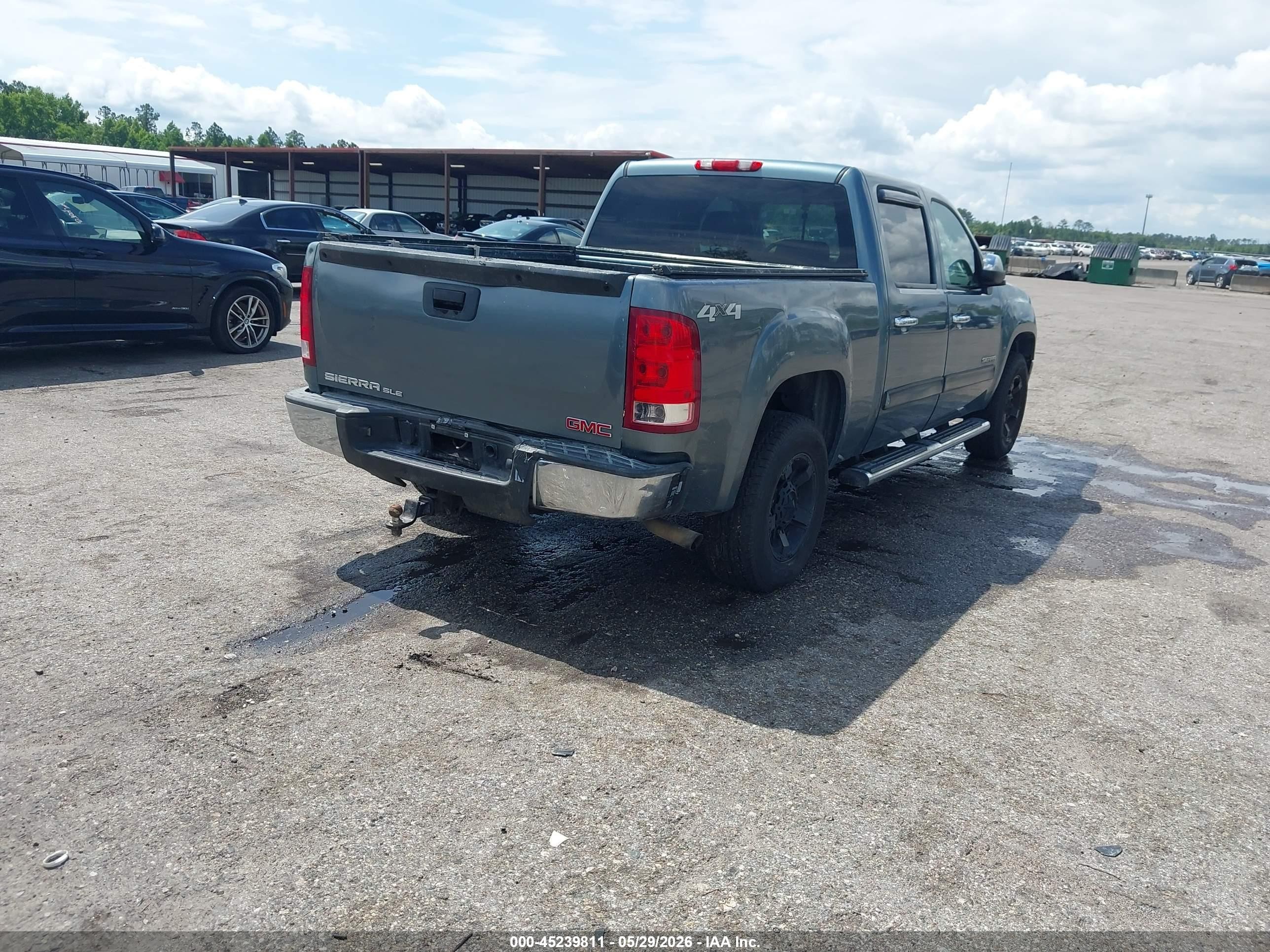 2011 Gmc Sierra 1500 Sle Blue vin: 3GTP2VEA8BG114883