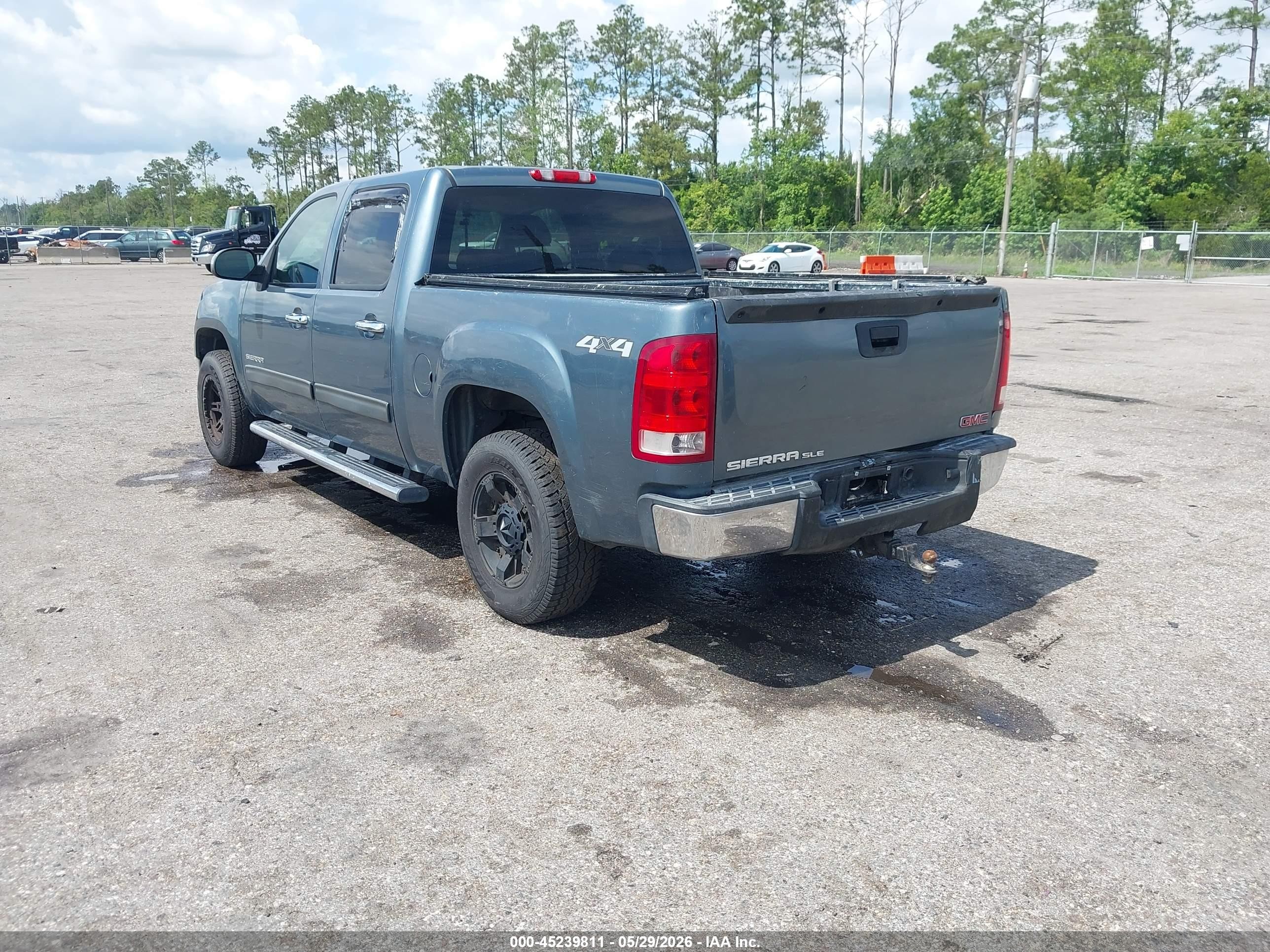 2011 Gmc Sierra 1500 Sle Blue vin: 3GTP2VEA8BG114883