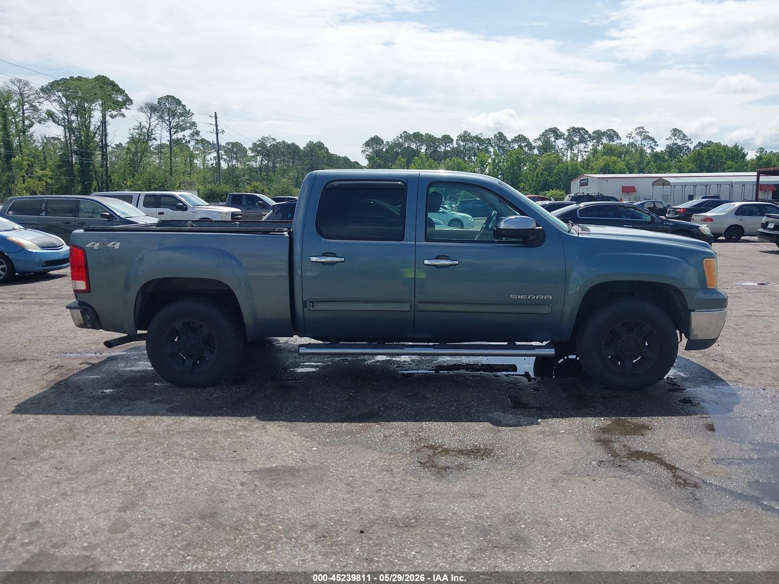 2011 Gmc Sierra 1500 Sle Blue vin: 3GTP2VEA8BG114883