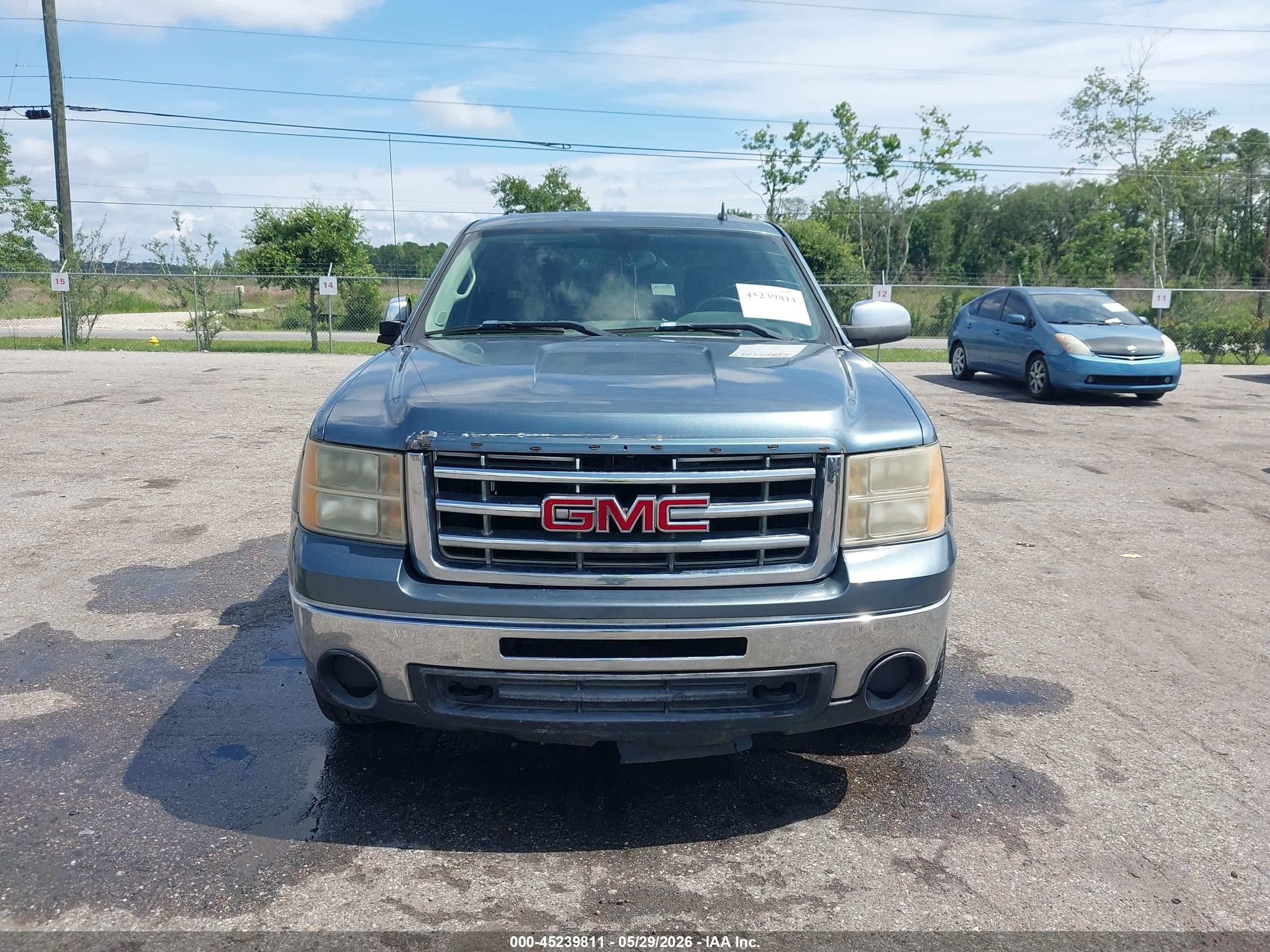 2011 Gmc Sierra 1500 Sle Blue vin: 3GTP2VEA8BG114883