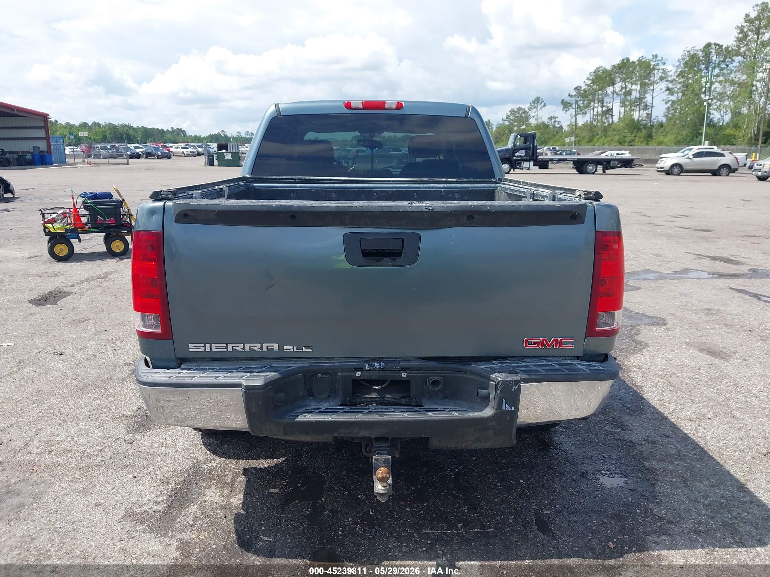 2011 Gmc Sierra 1500 Sle Blue vin: 3GTP2VEA8BG114883