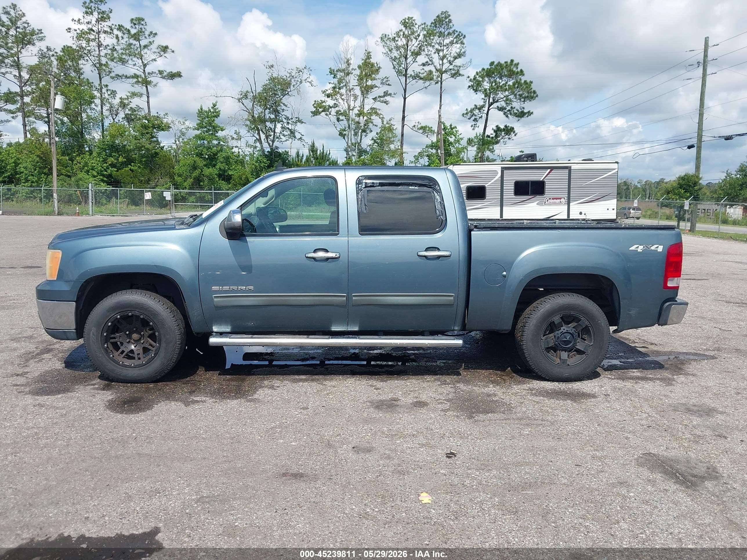 2011 Gmc Sierra 1500 Sle Blue vin: 3GTP2VEA8BG114883