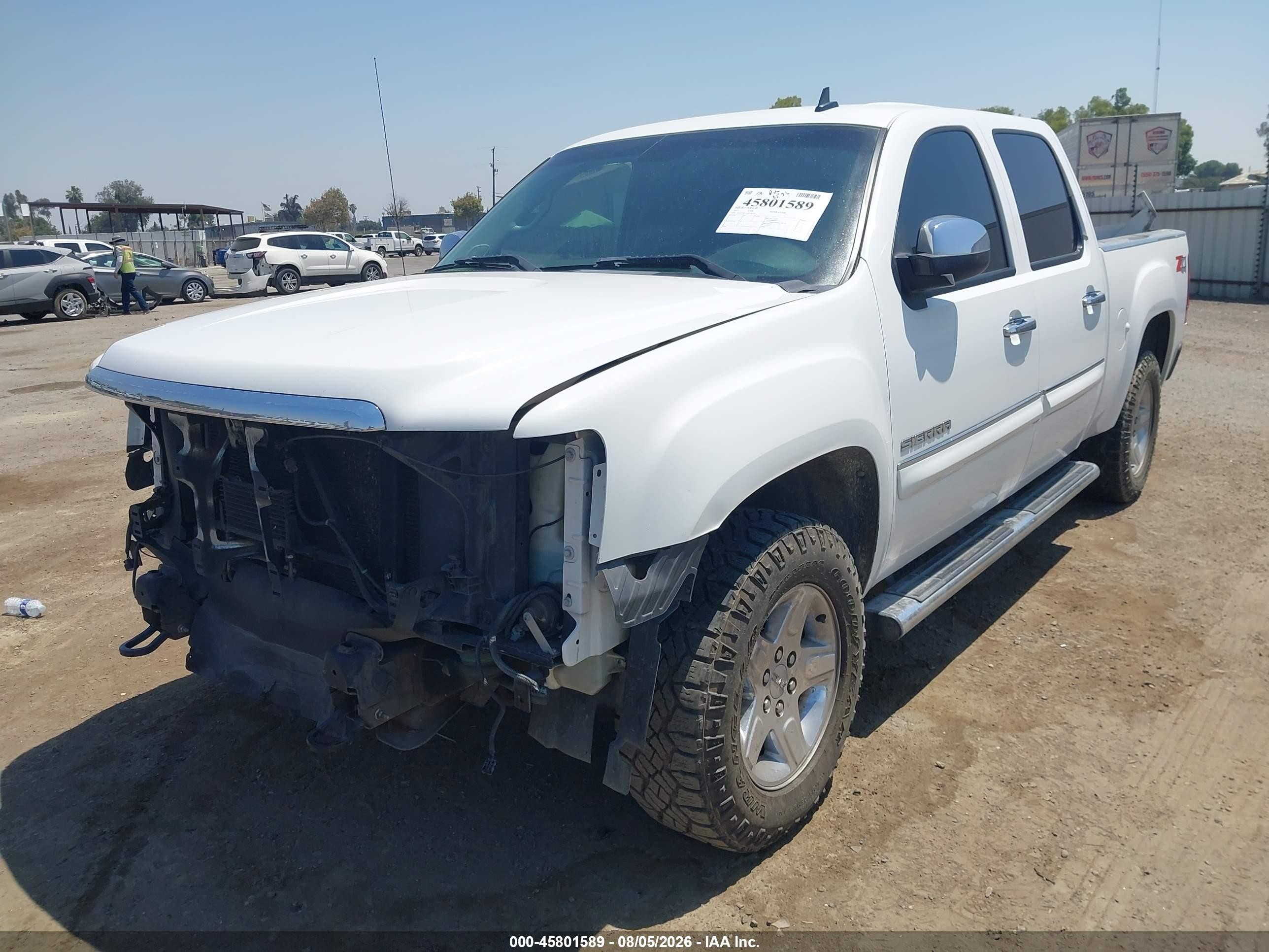2011 Gmc Sierra 1500 Slt White vin: 3GTP2WE22BG280167