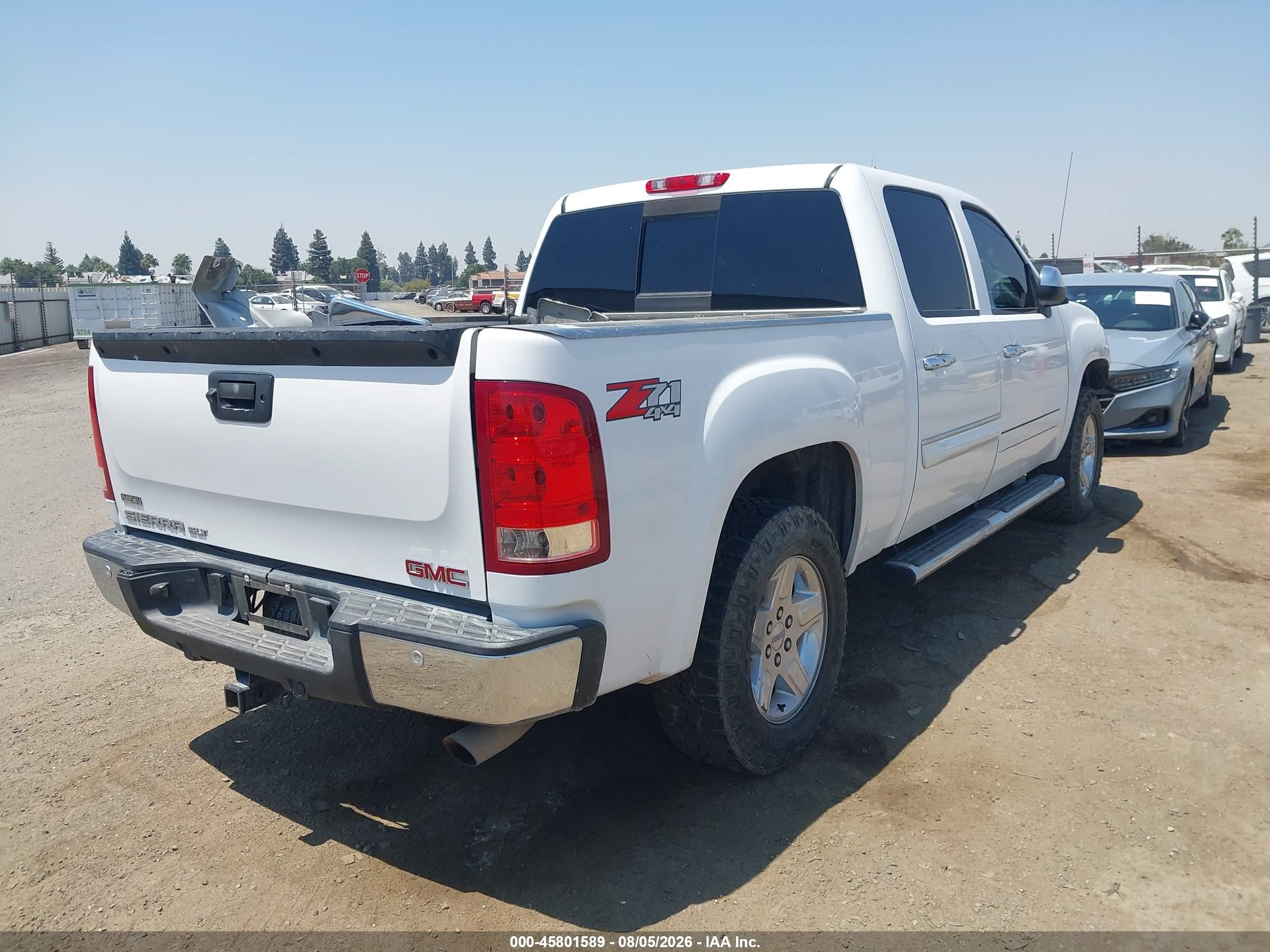 2011 Gmc Sierra 1500 Slt White vin: 3GTP2WE22BG280167