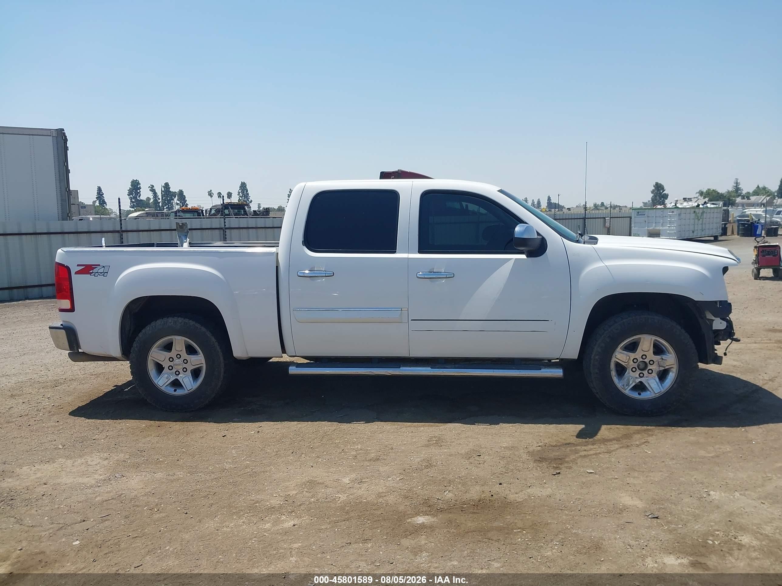 2011 Gmc Sierra 1500 Slt White vin: 3GTP2WE22BG280167