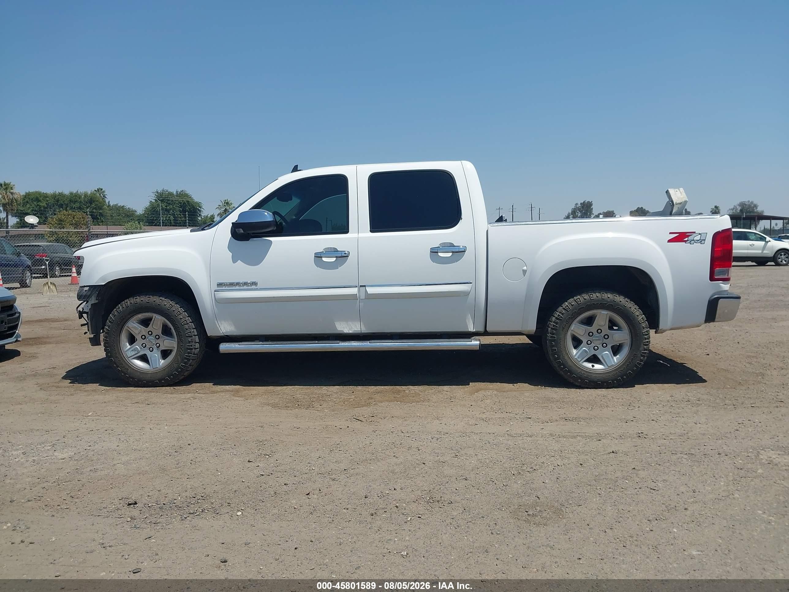 2011 Gmc Sierra 1500 Slt White vin: 3GTP2WE22BG280167