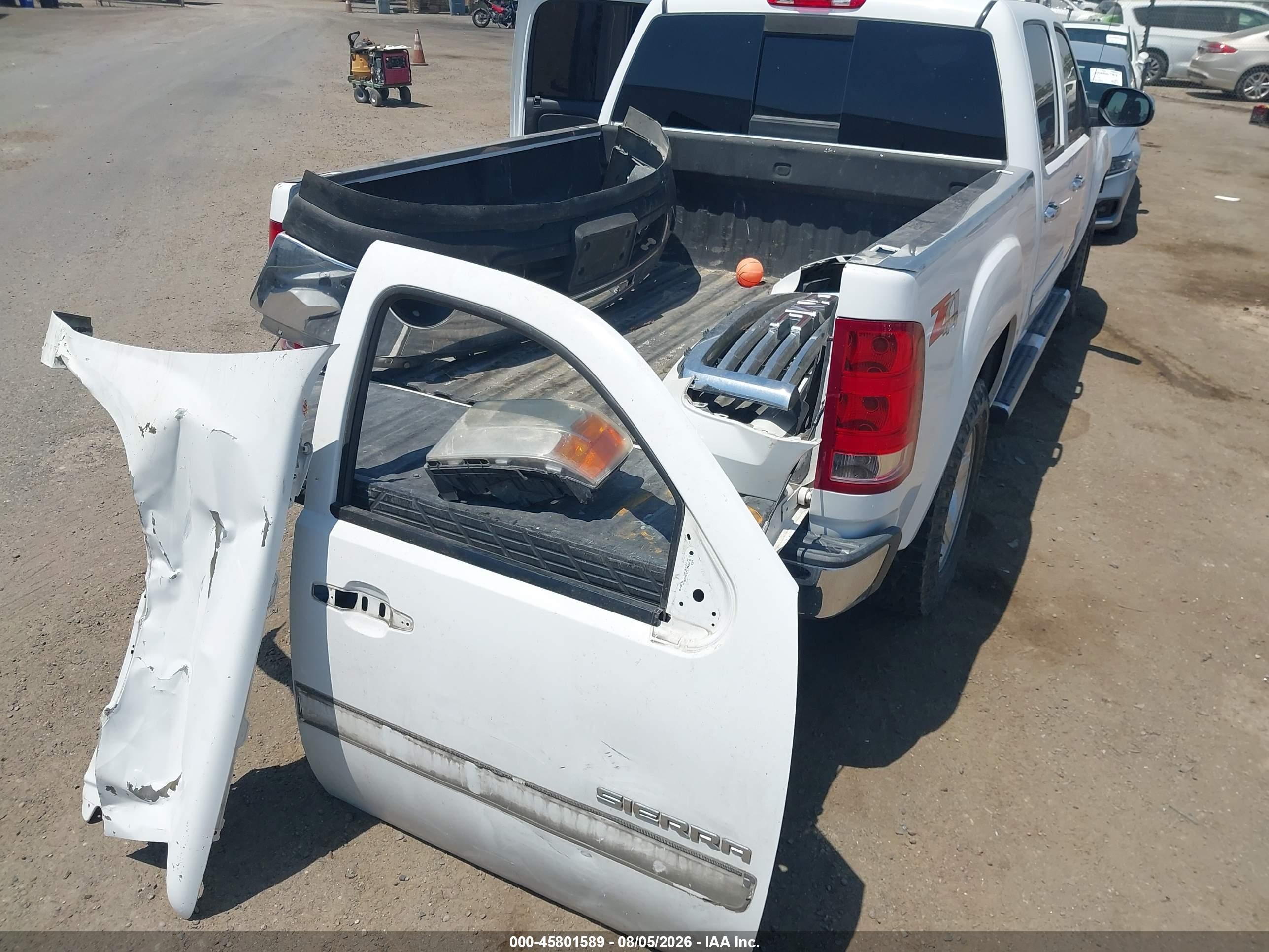 2011 Gmc Sierra 1500 Slt White vin: 3GTP2WE22BG280167