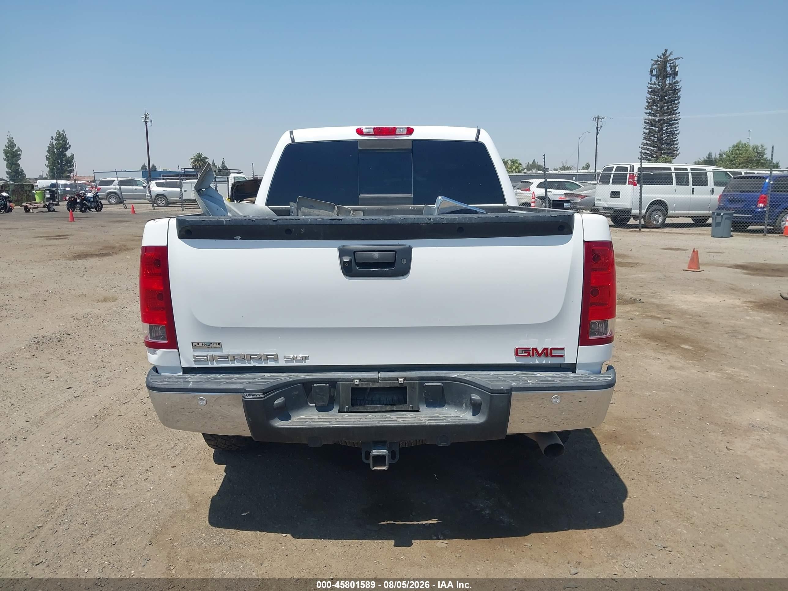 2011 Gmc Sierra 1500 Slt White vin: 3GTP2WE22BG280167