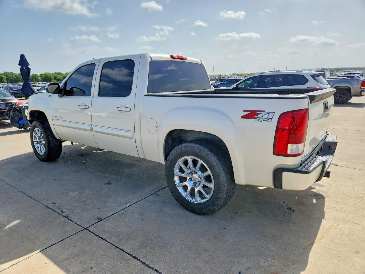 2013 Gmc Sierra K1500 Slt White vin: 3GTP2WE24DG159997