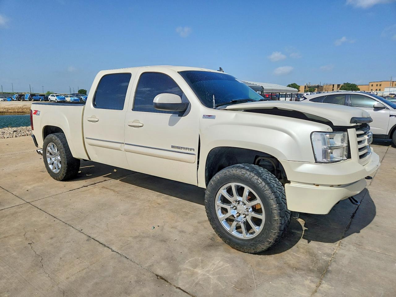 2013 Gmc Sierra K1500 Slt White vin: 3GTP2WE24DG159997