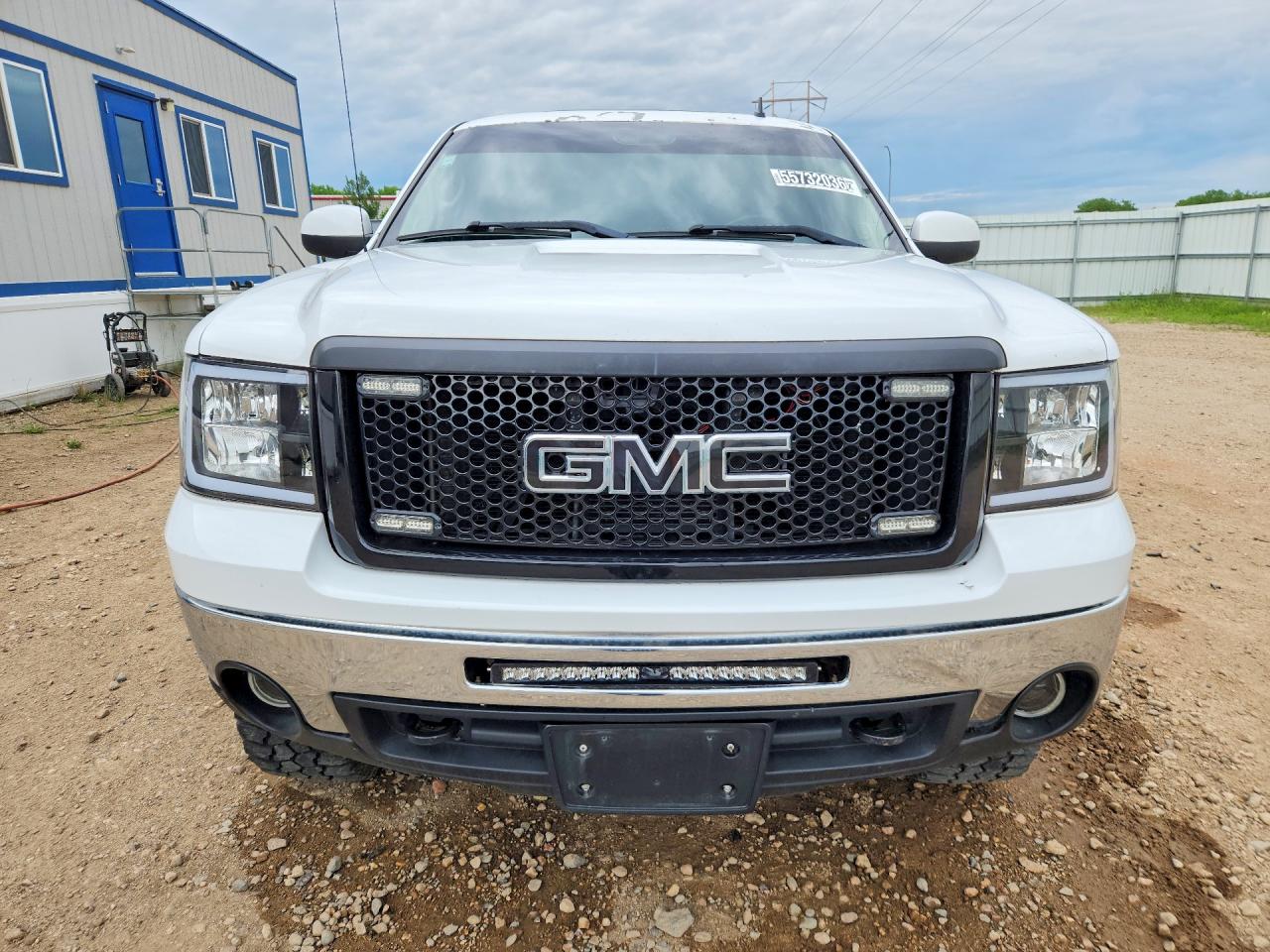 2013 Gmc Sierra K1500 Slt White vin: 3GTP2WE25DG269375
