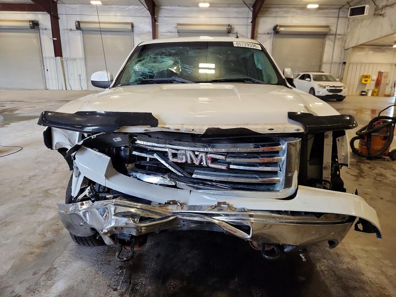 2013 Gmc Sierra K1500 Slt White vin: 3GTP2WE25DG365958