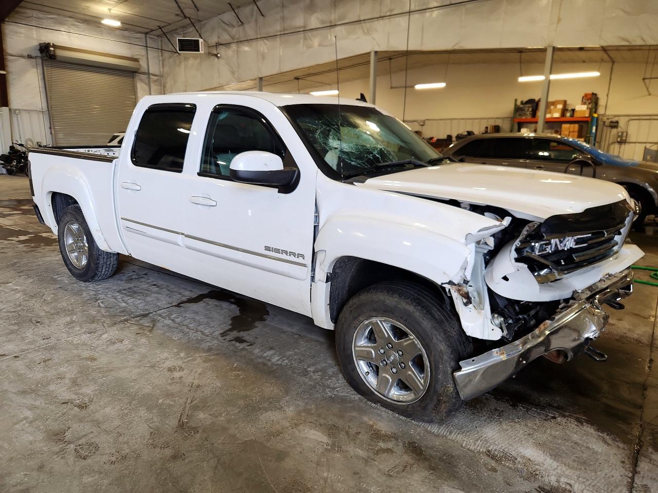 2013 Gmc Sierra K1500 Slt White vin: 3GTP2WE25DG365958