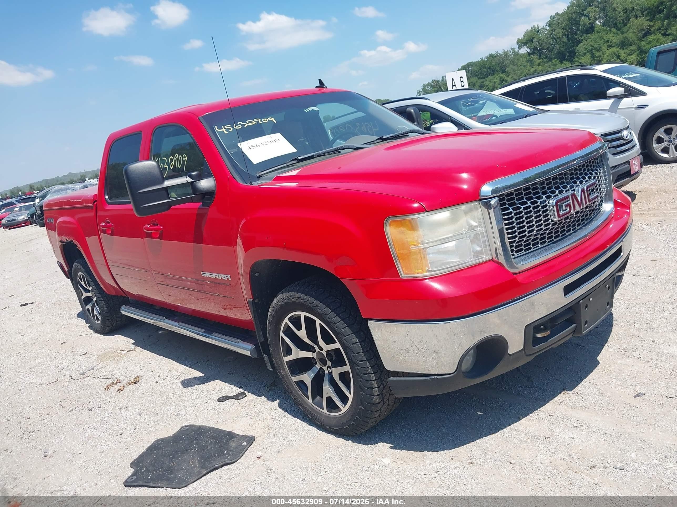 2011 Gmc Sierra 1500 Slt Red vin: 3GTP2WE30BG312574
