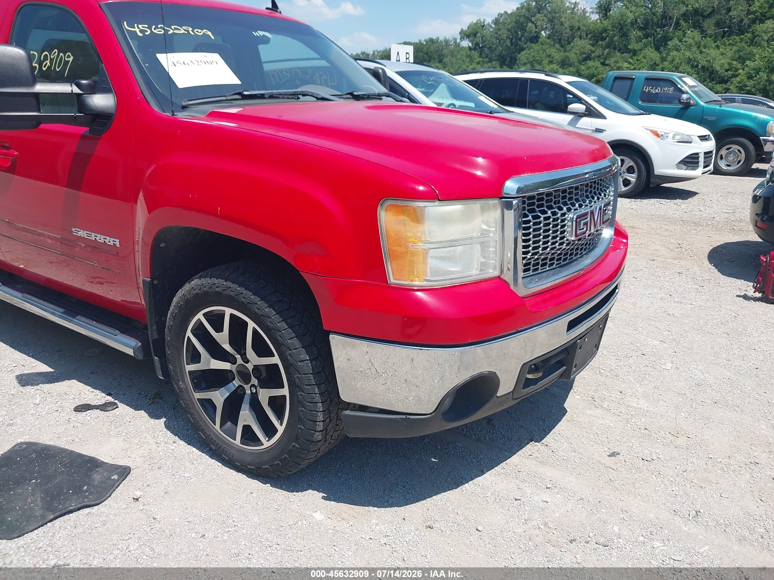 2011 Gmc Sierra 1500 Slt Red vin: 3GTP2WE30BG312574