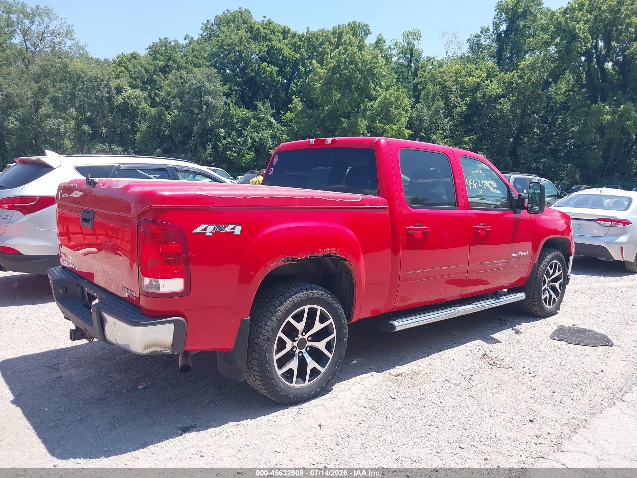 2011 Gmc Sierra 1500 Slt Red vin: 3GTP2WE30BG312574