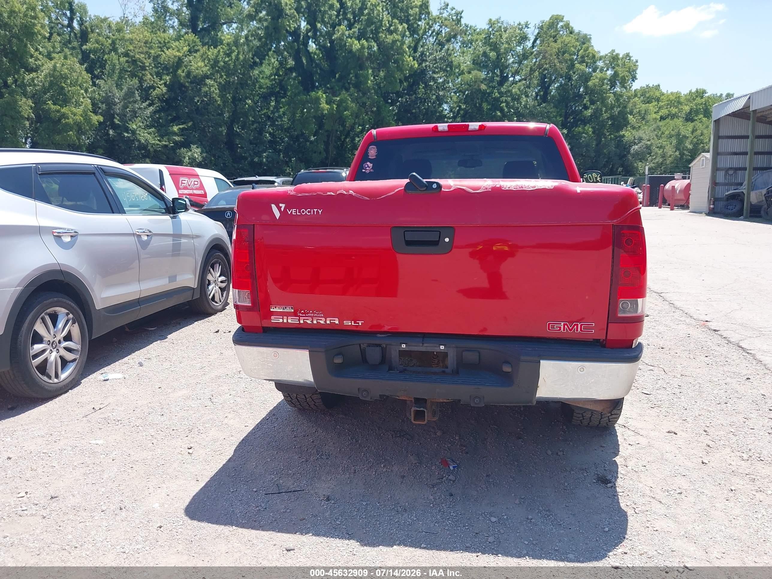 2011 Gmc Sierra 1500 Slt Red vin: 3GTP2WE30BG312574