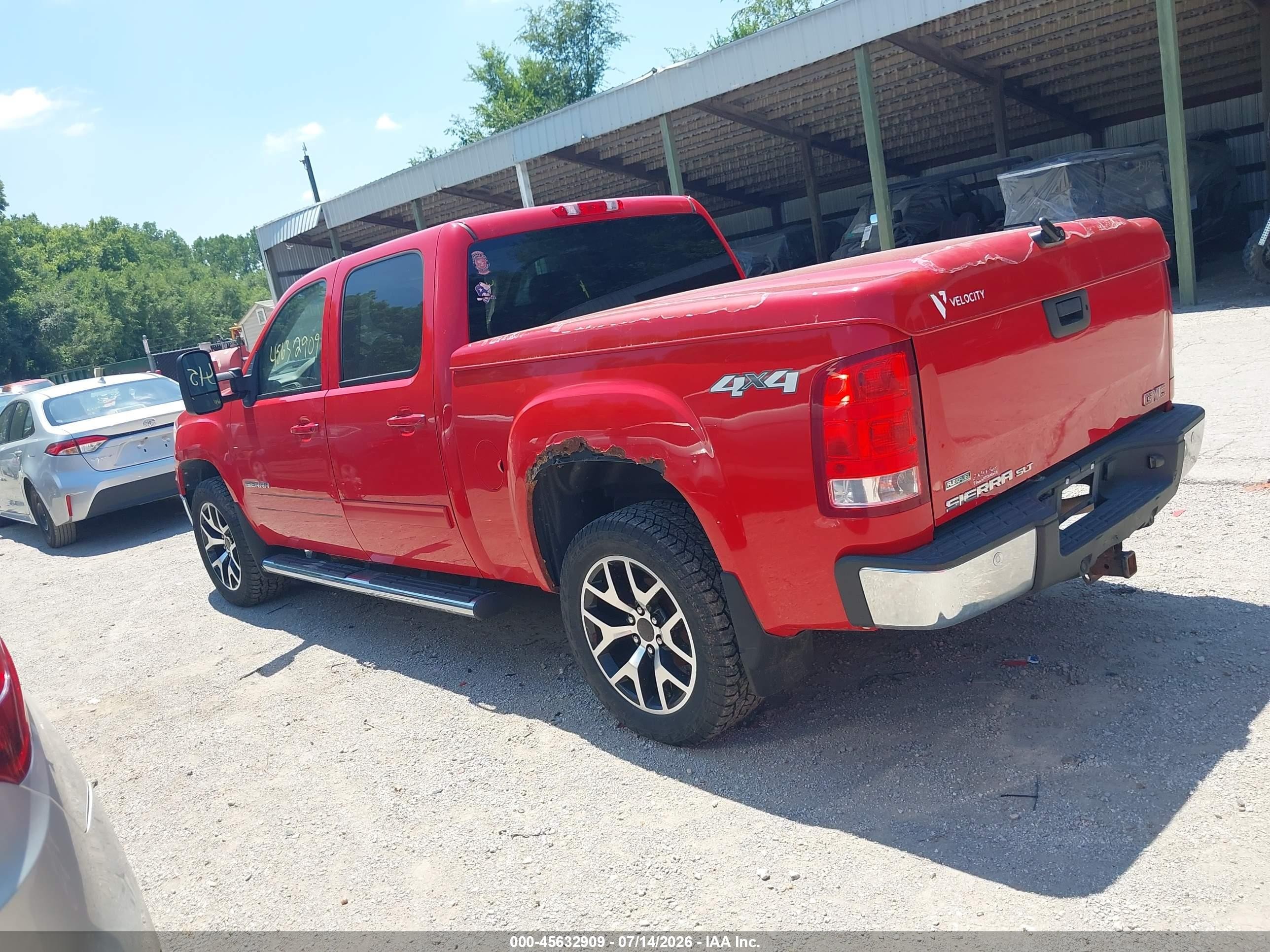 2011 Gmc Sierra 1500 Slt Red vin: 3GTP2WE30BG312574