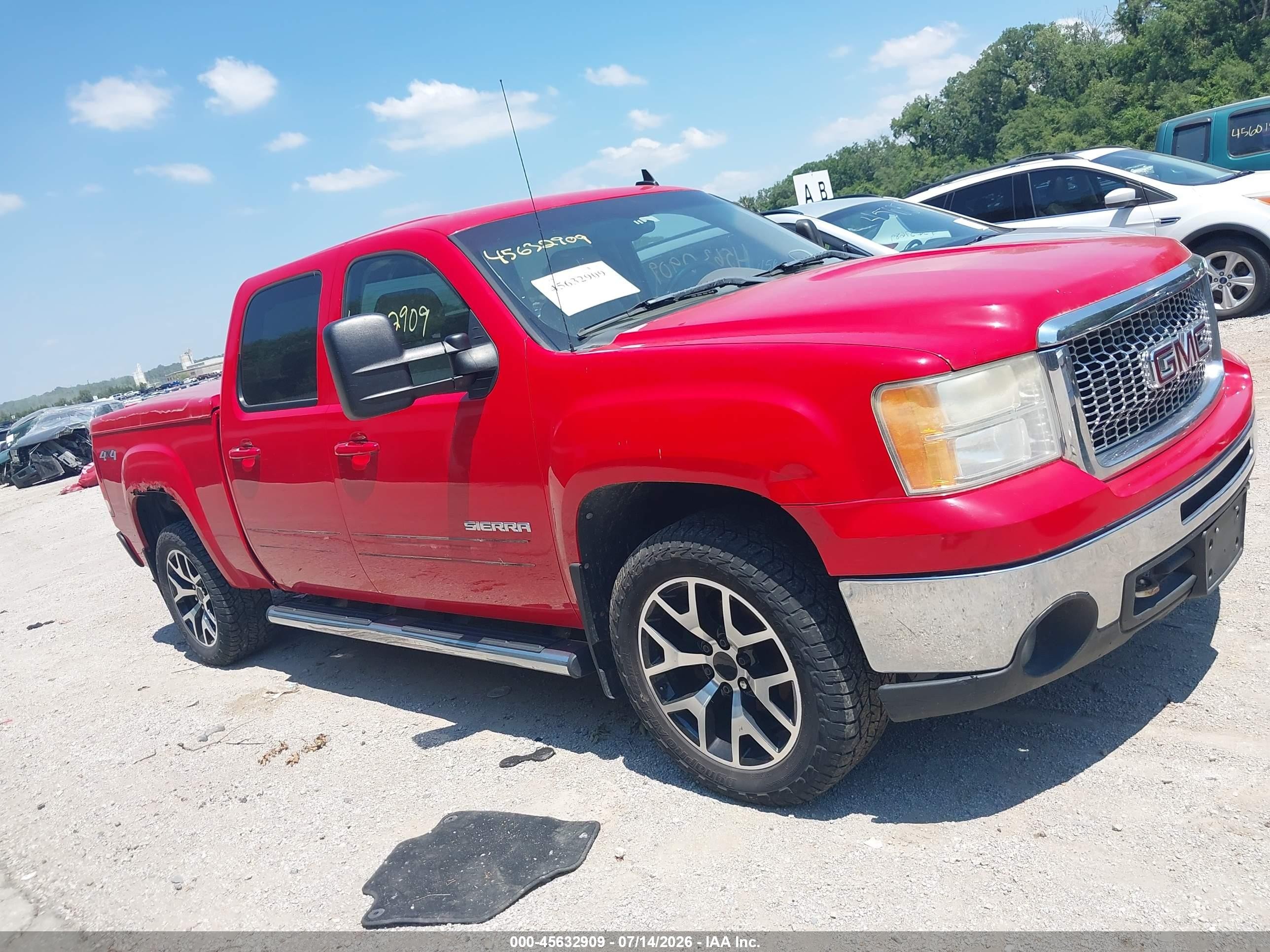 2011 Gmc Sierra 1500 Slt Red vin: 3GTP2WE30BG312574