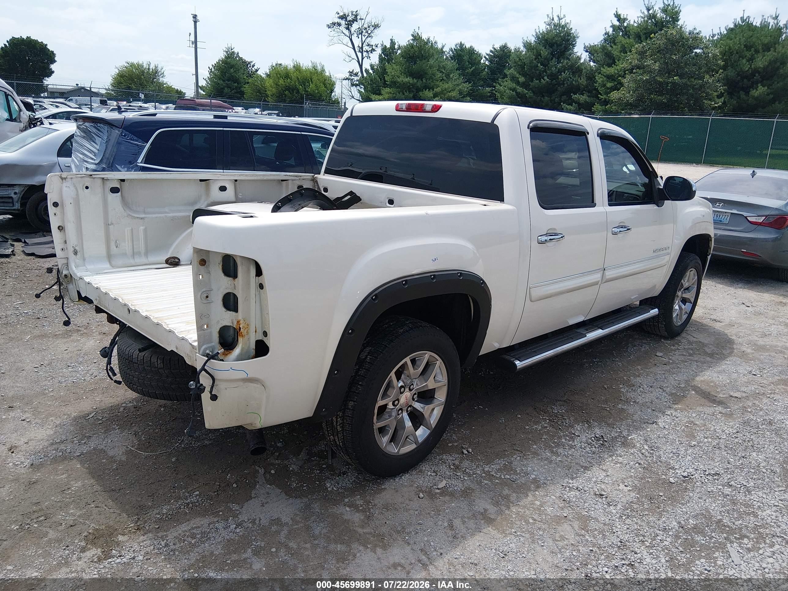2011 Gmc Sierra 1500 Slt Белый vin: 3GTP2WE31BG151877