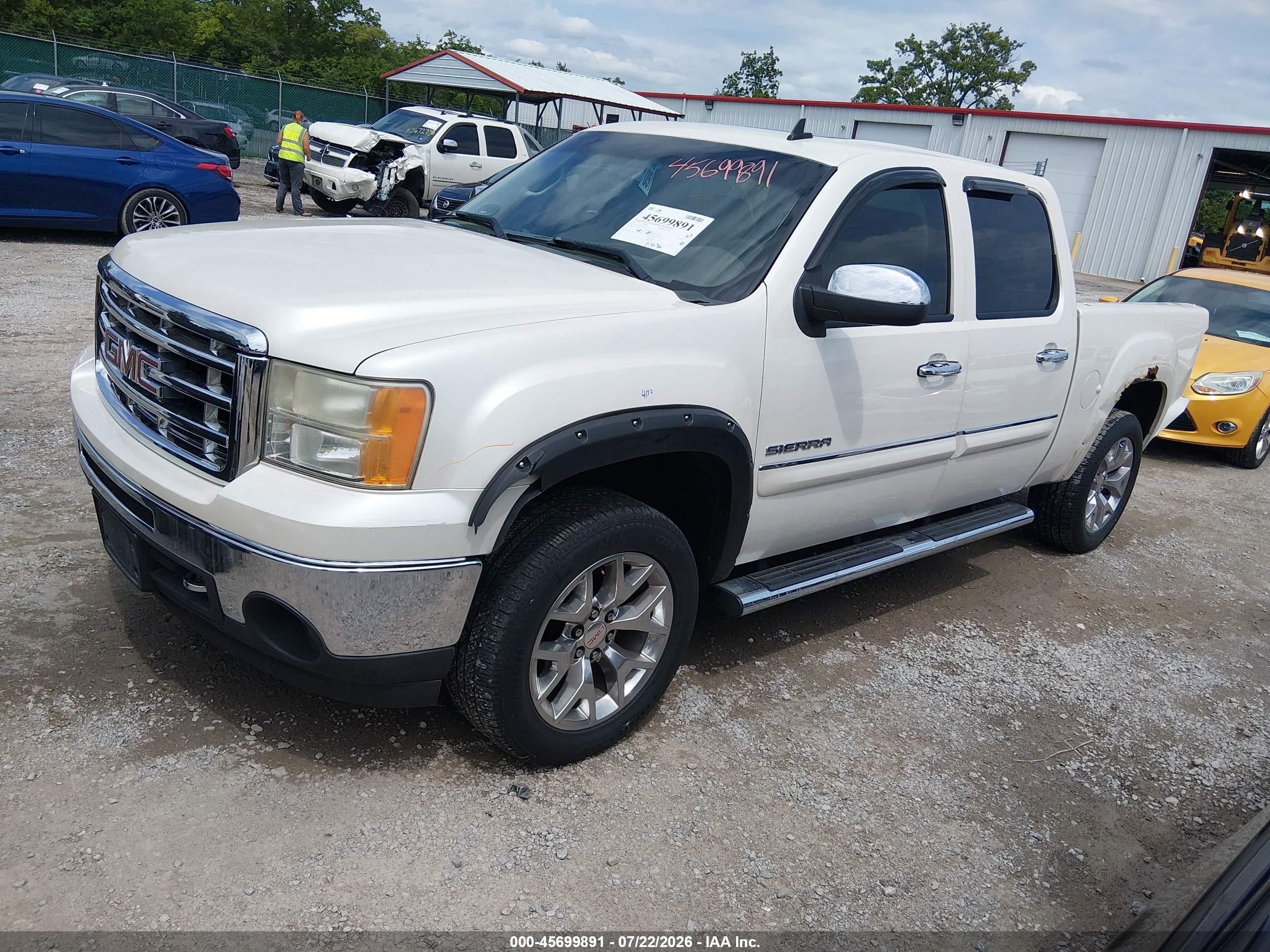 2011 Gmc Sierra 1500 Slt Белый vin: 3GTP2WE31BG151877