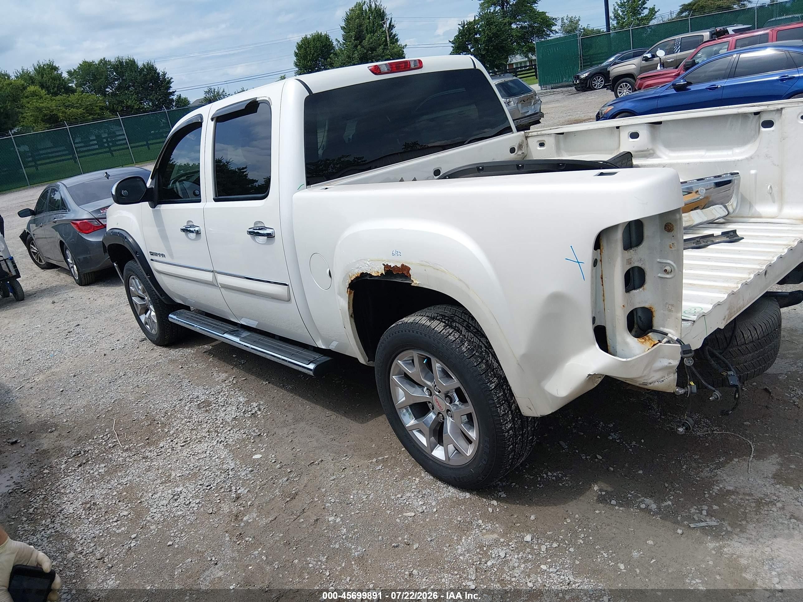 2011 Gmc Sierra 1500 Slt Белый vin: 3GTP2WE31BG151877