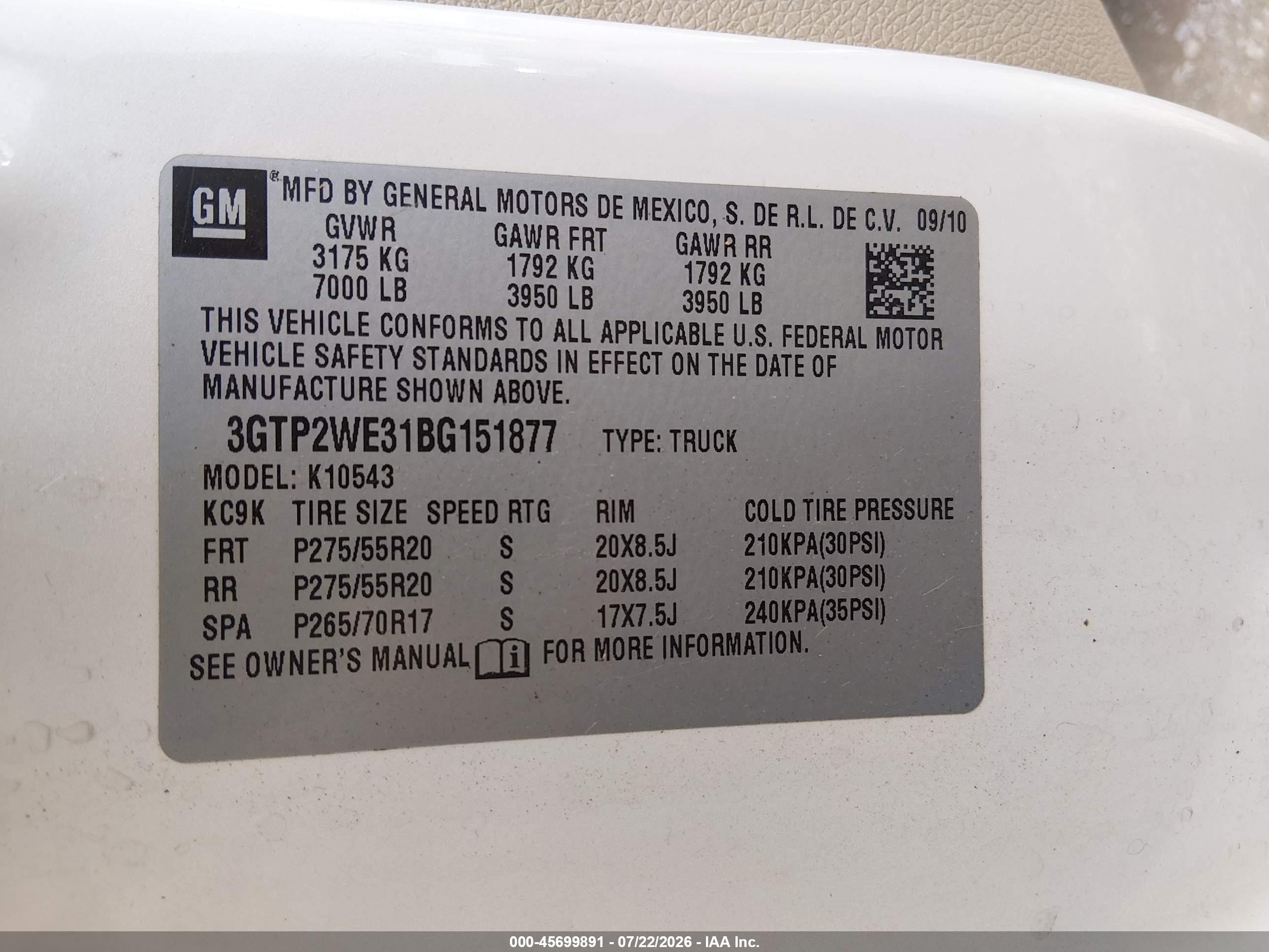 2011 Gmc Sierra 1500 Slt Белый vin: 3GTP2WE31BG151877