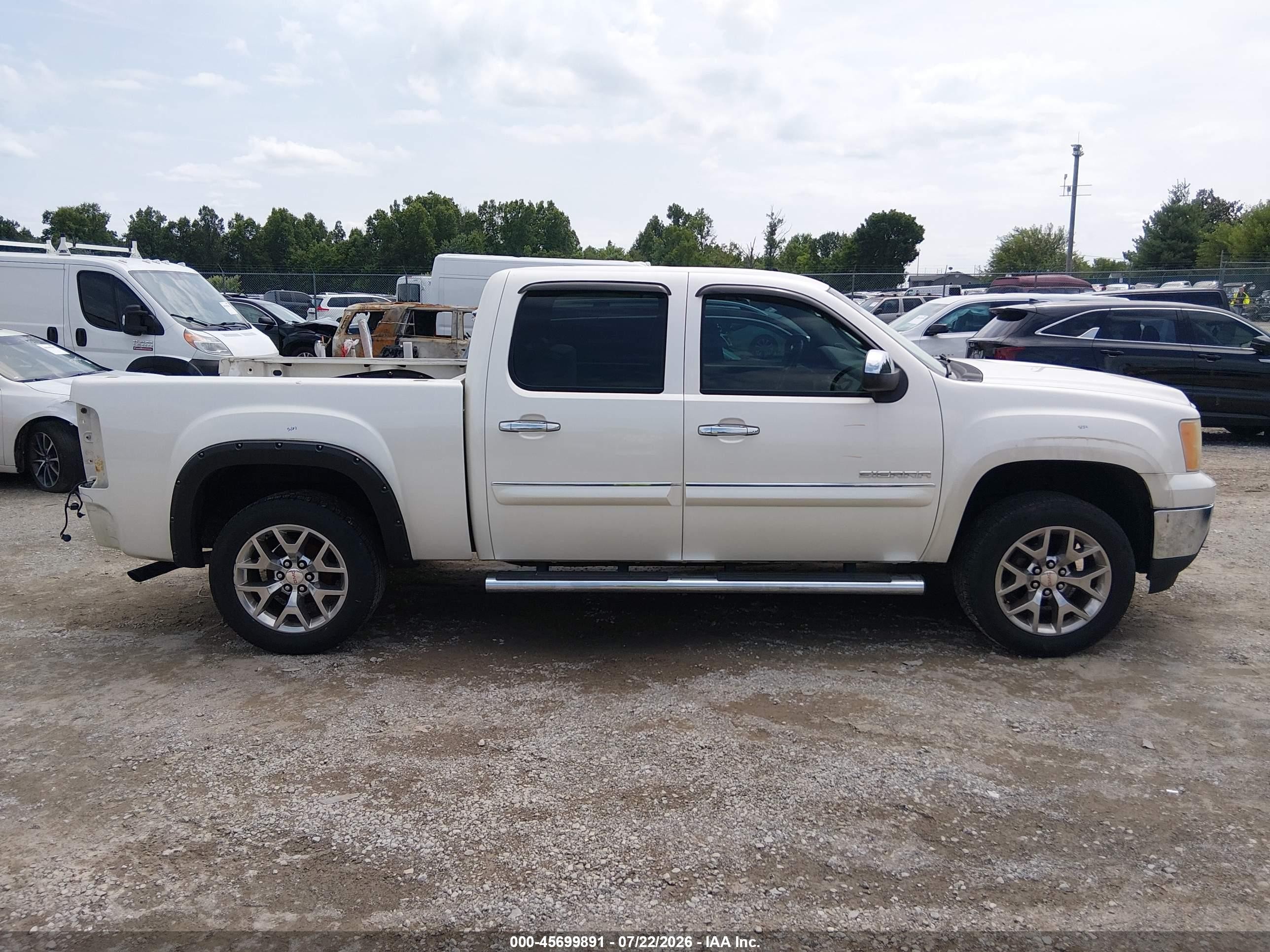 2011 Gmc Sierra 1500 Slt Белый vin: 3GTP2WE31BG151877