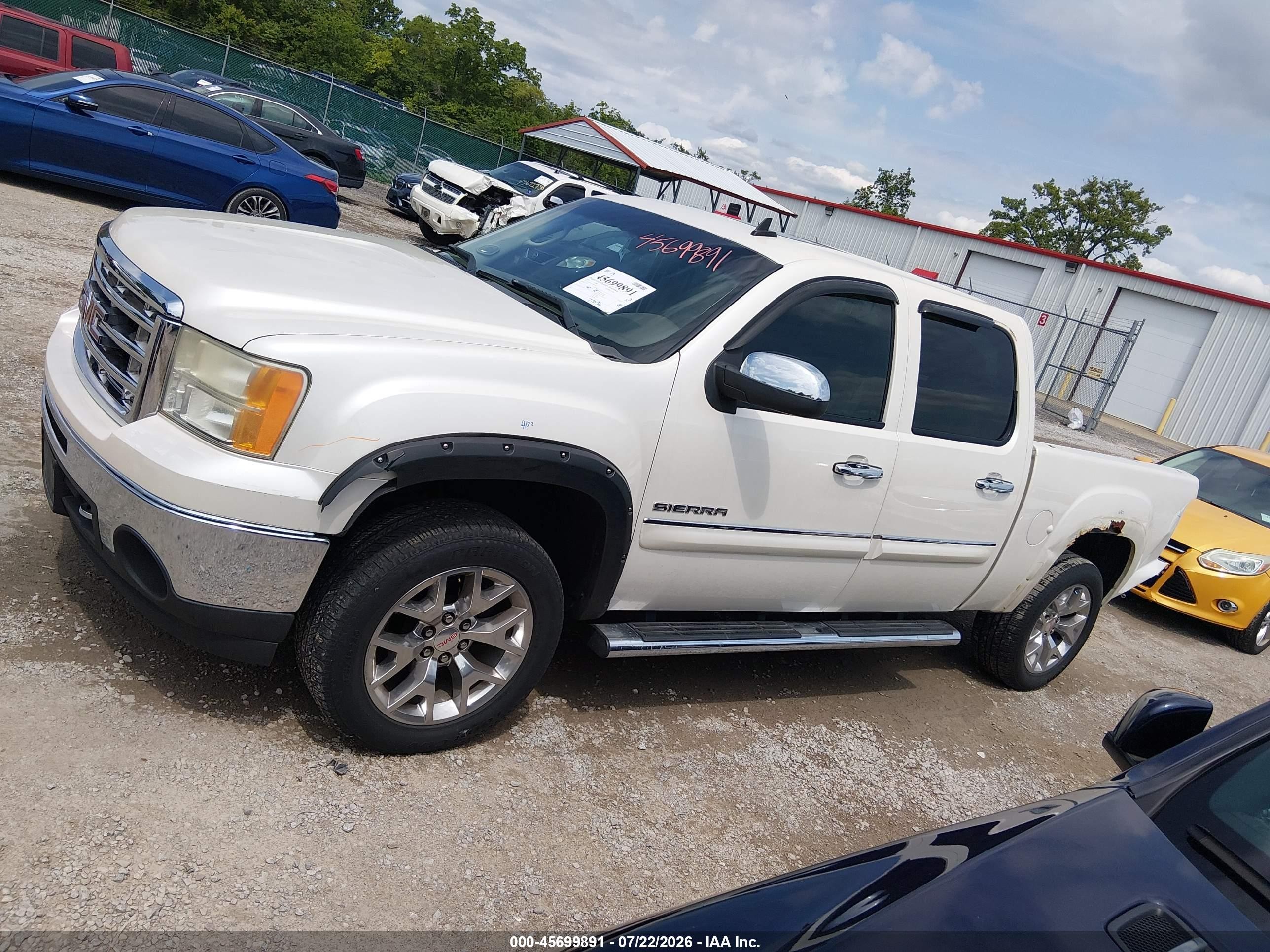 2011 Gmc Sierra 1500 Slt Белый vin: 3GTP2WE31BG151877
