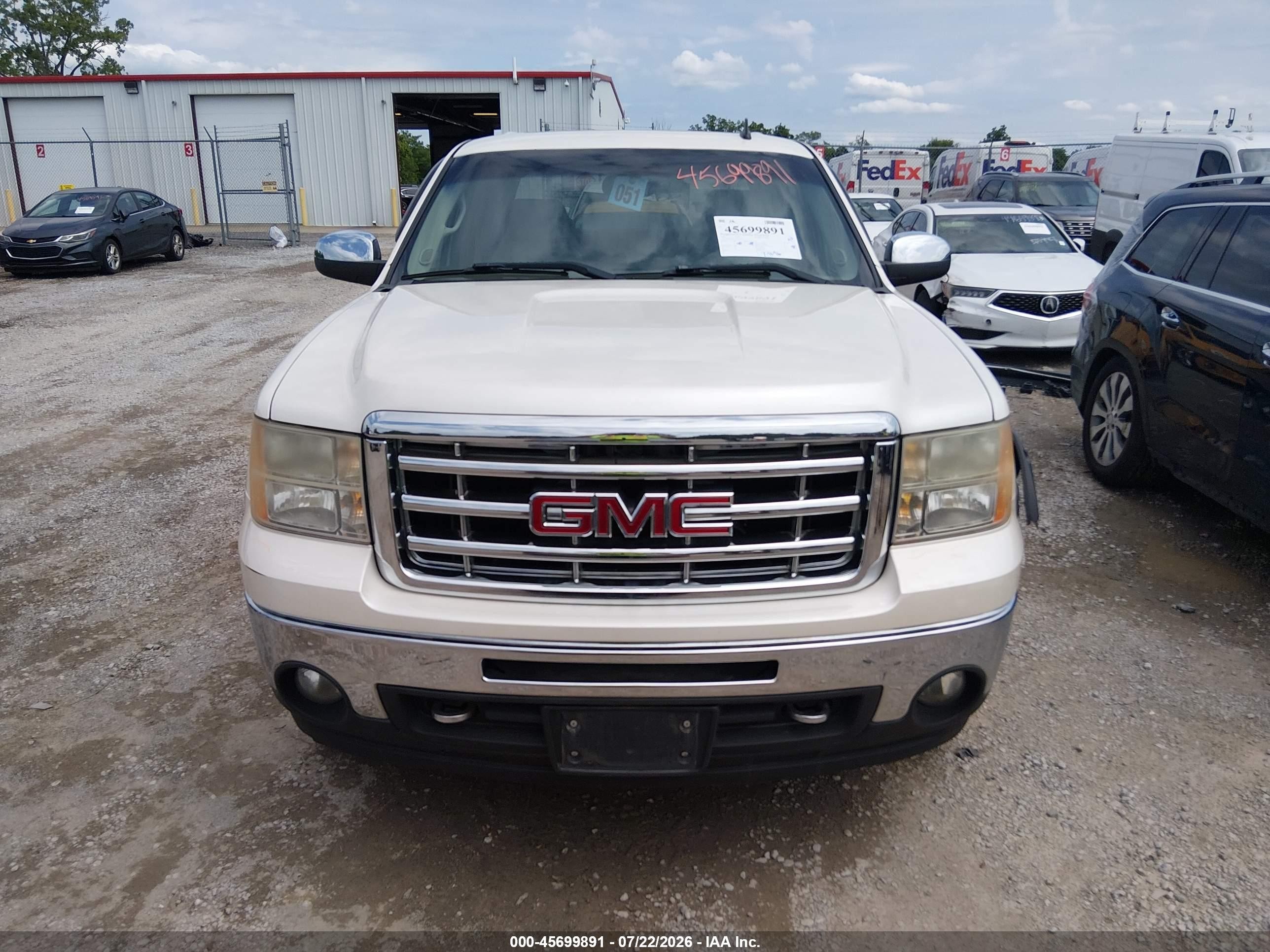 2011 Gmc Sierra 1500 Slt Белый vin: 3GTP2WE31BG151877