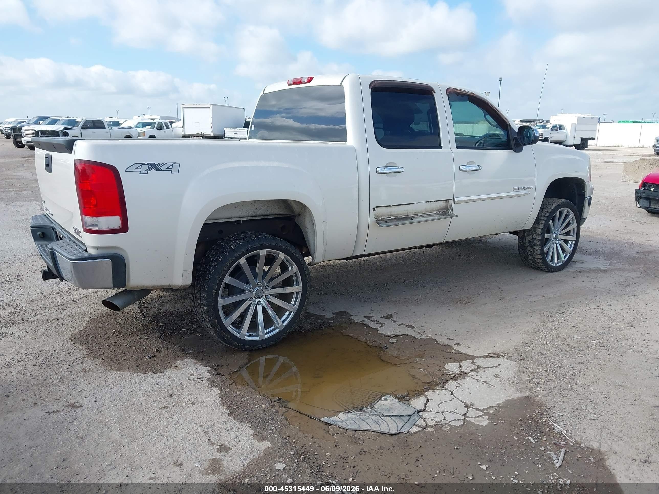 2011 Gmc Sierra 1500 Slt White vin: 3GTP2WE33BG253391
