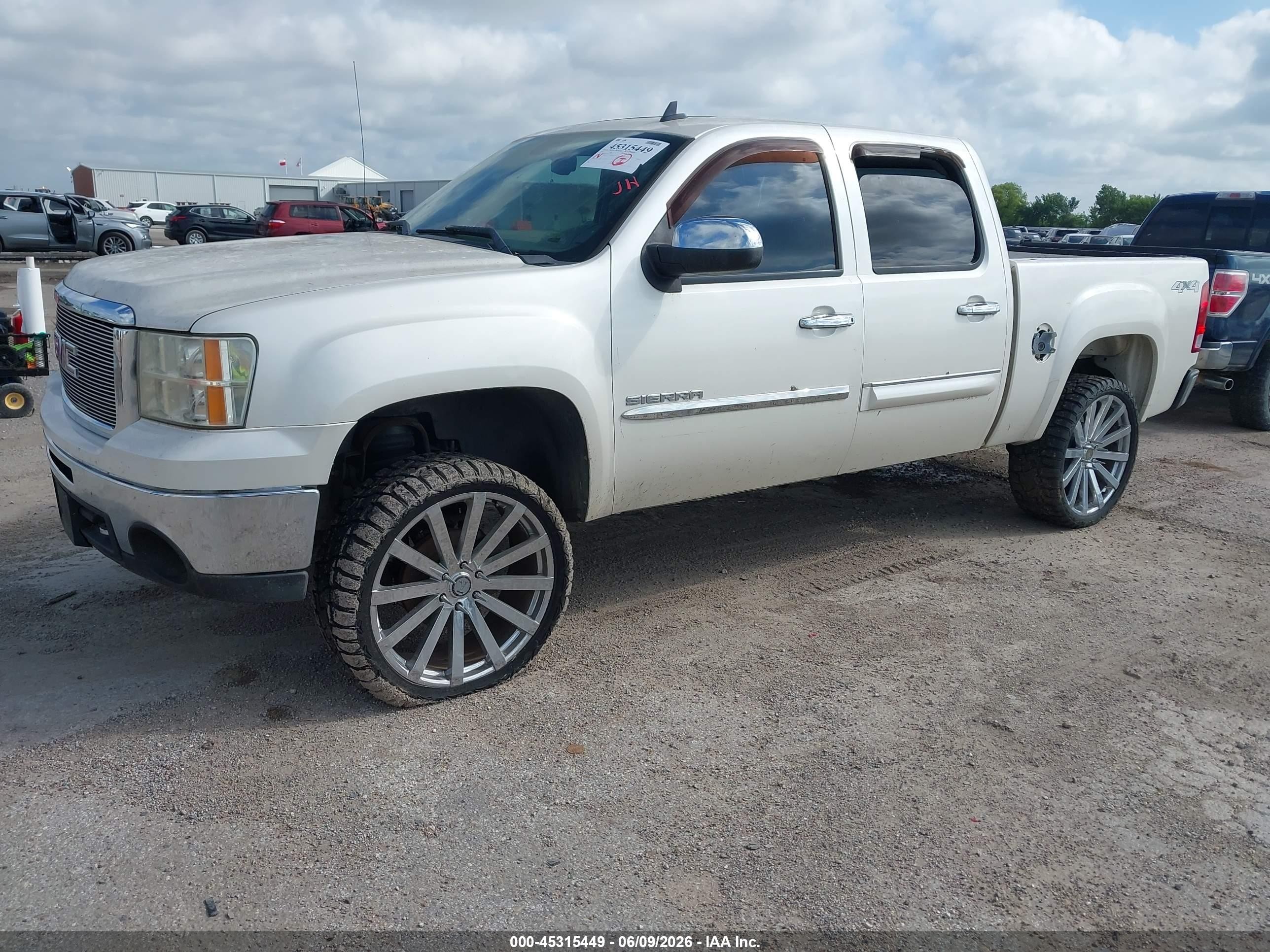 2011 Gmc Sierra 1500 Slt White vin: 3GTP2WE33BG253391