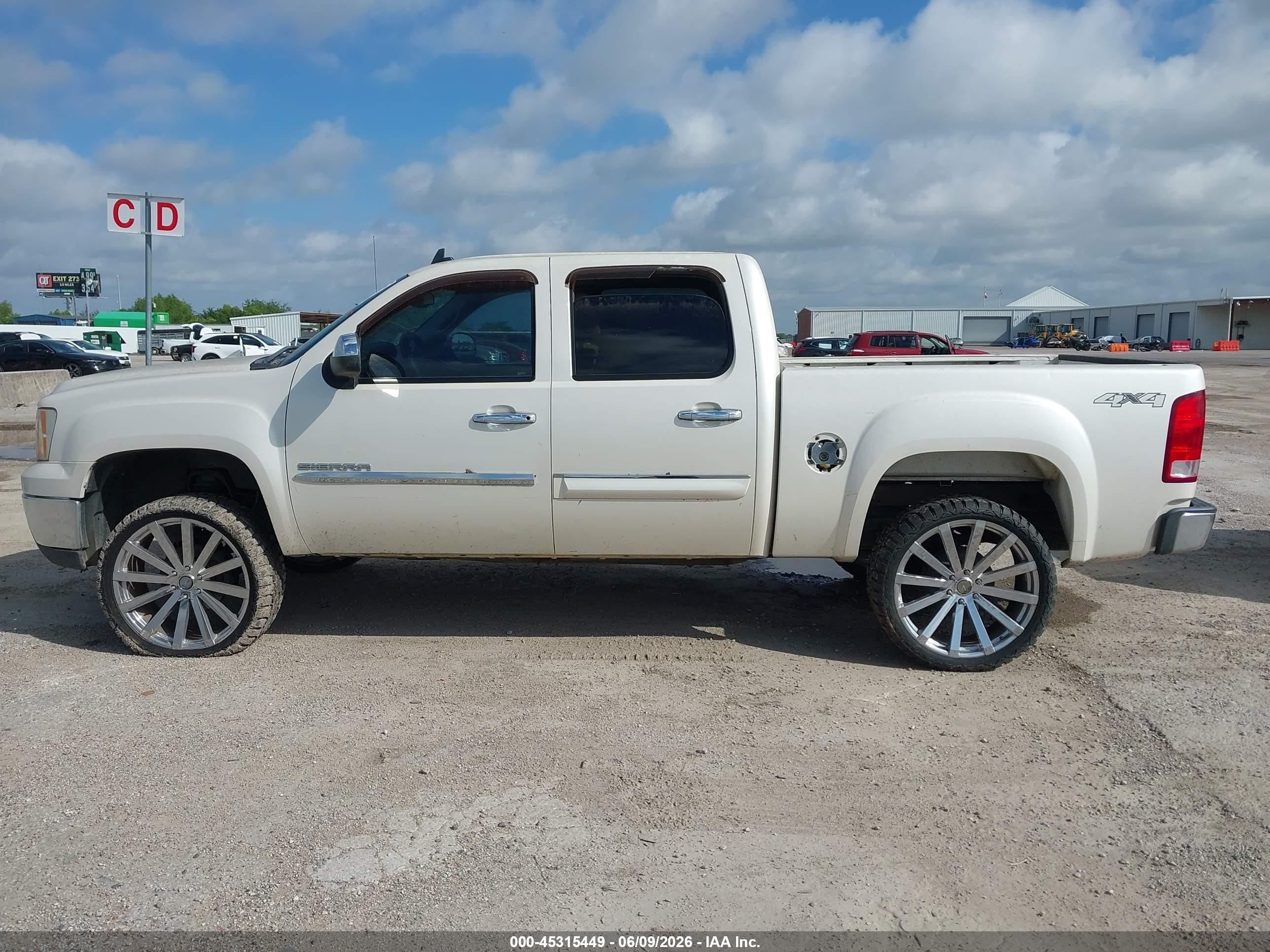2011 Gmc Sierra 1500 Slt White vin: 3GTP2WE33BG253391