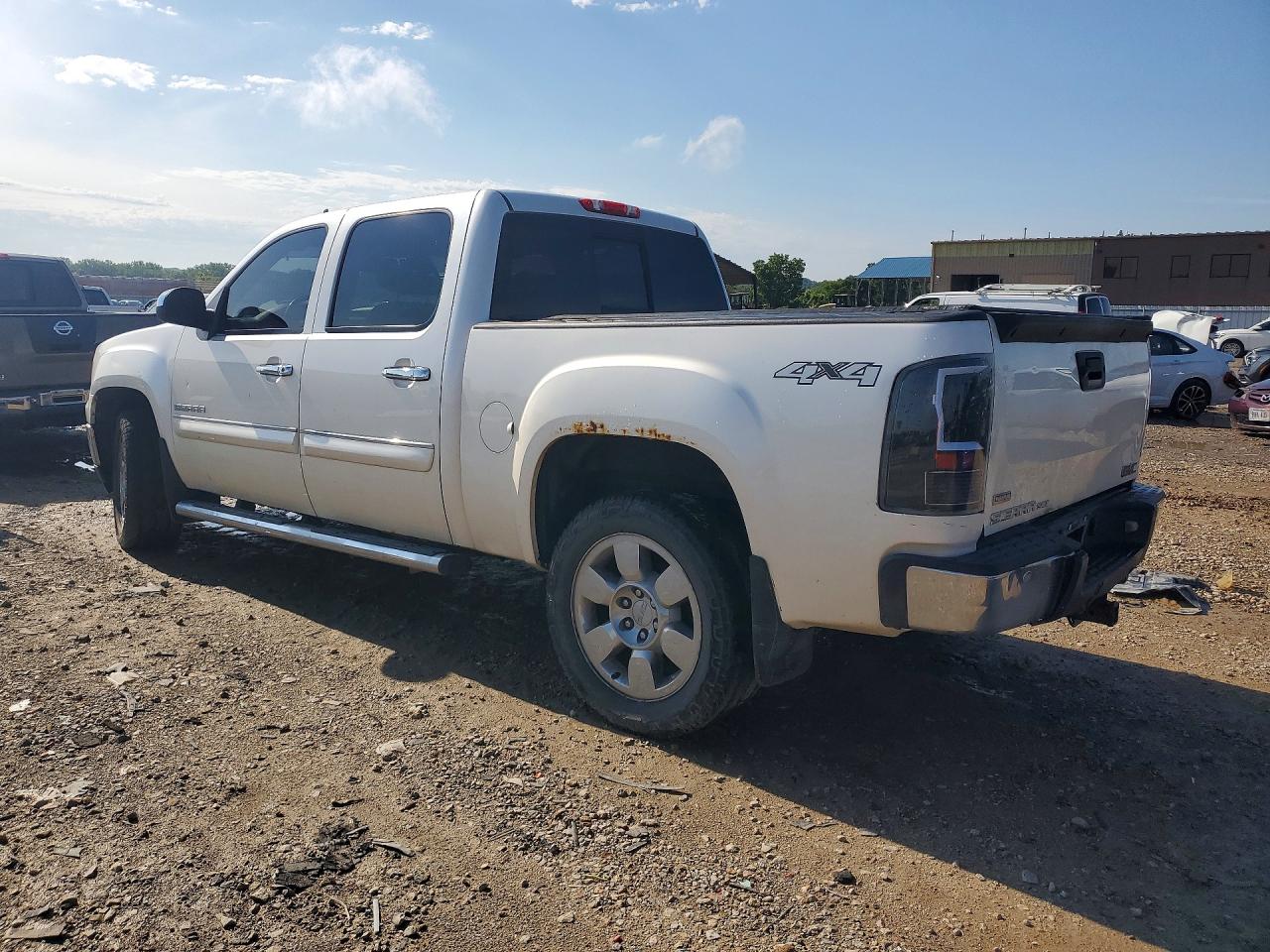 2011 Gmc Sierra K1500 Slt White vin: 3GTP2WE33BG381131