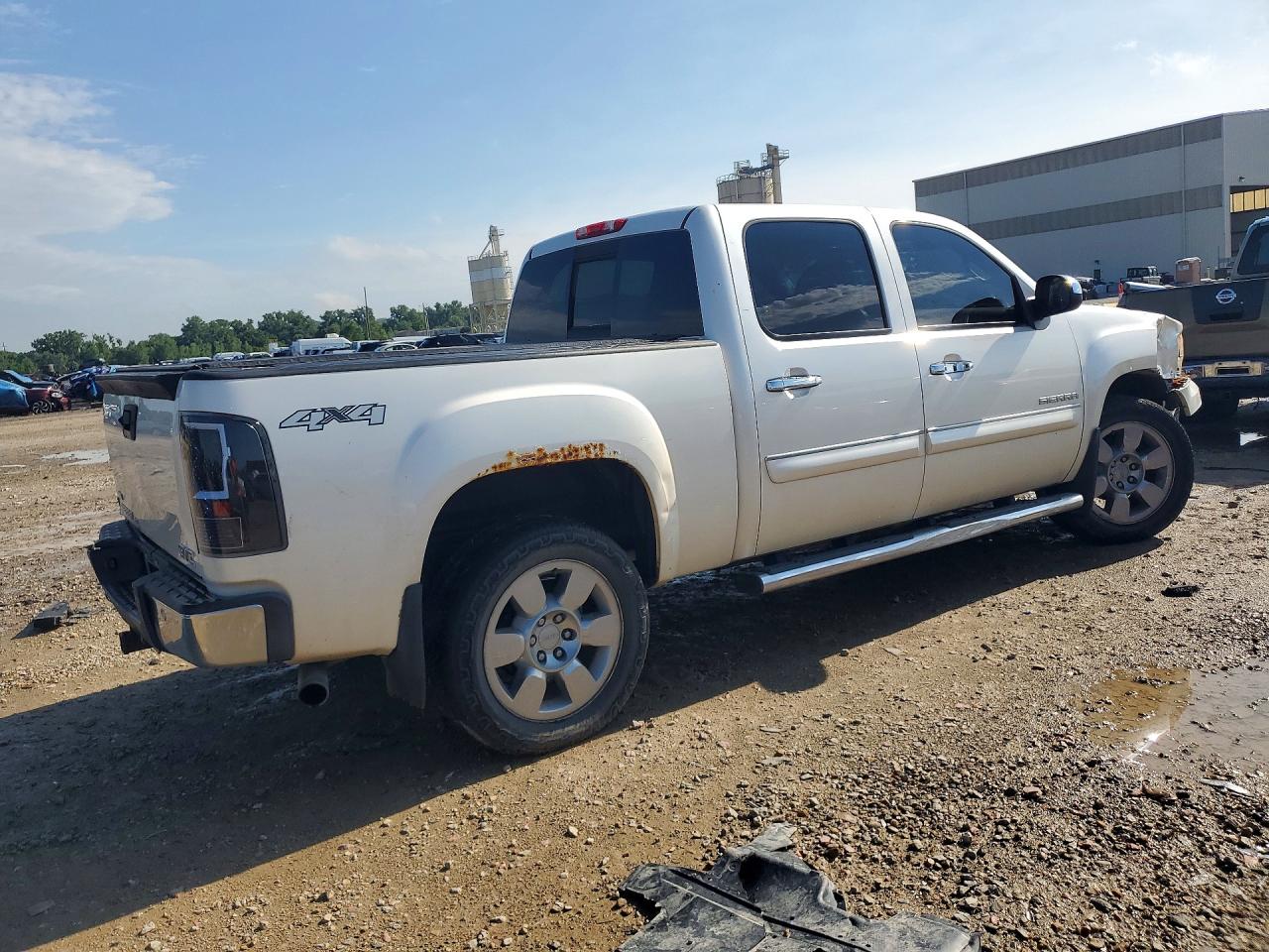 2011 Gmc Sierra K1500 Slt White vin: 3GTP2WE33BG381131