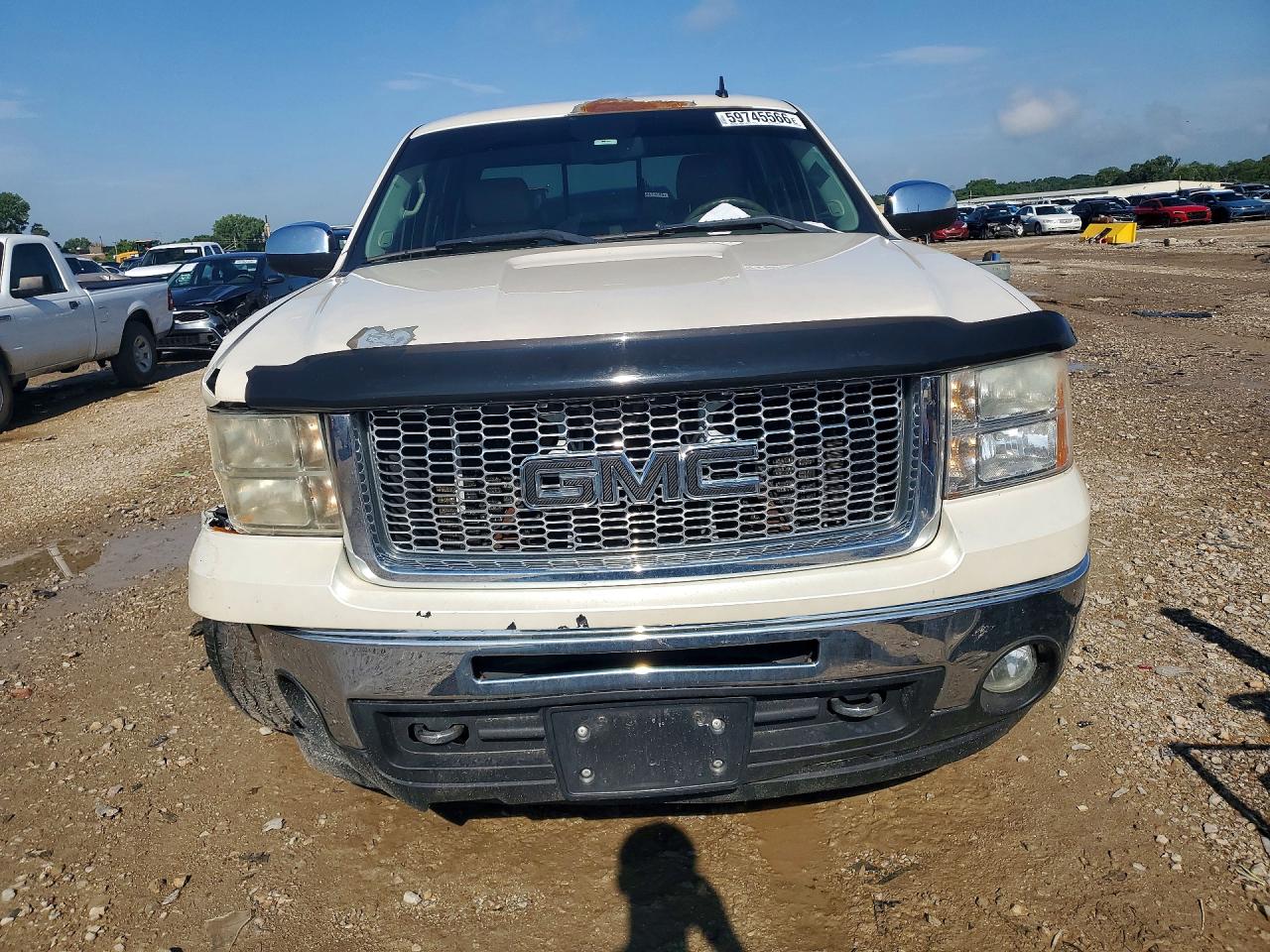 2011 Gmc Sierra K1500 Slt White vin: 3GTP2WE33BG381131