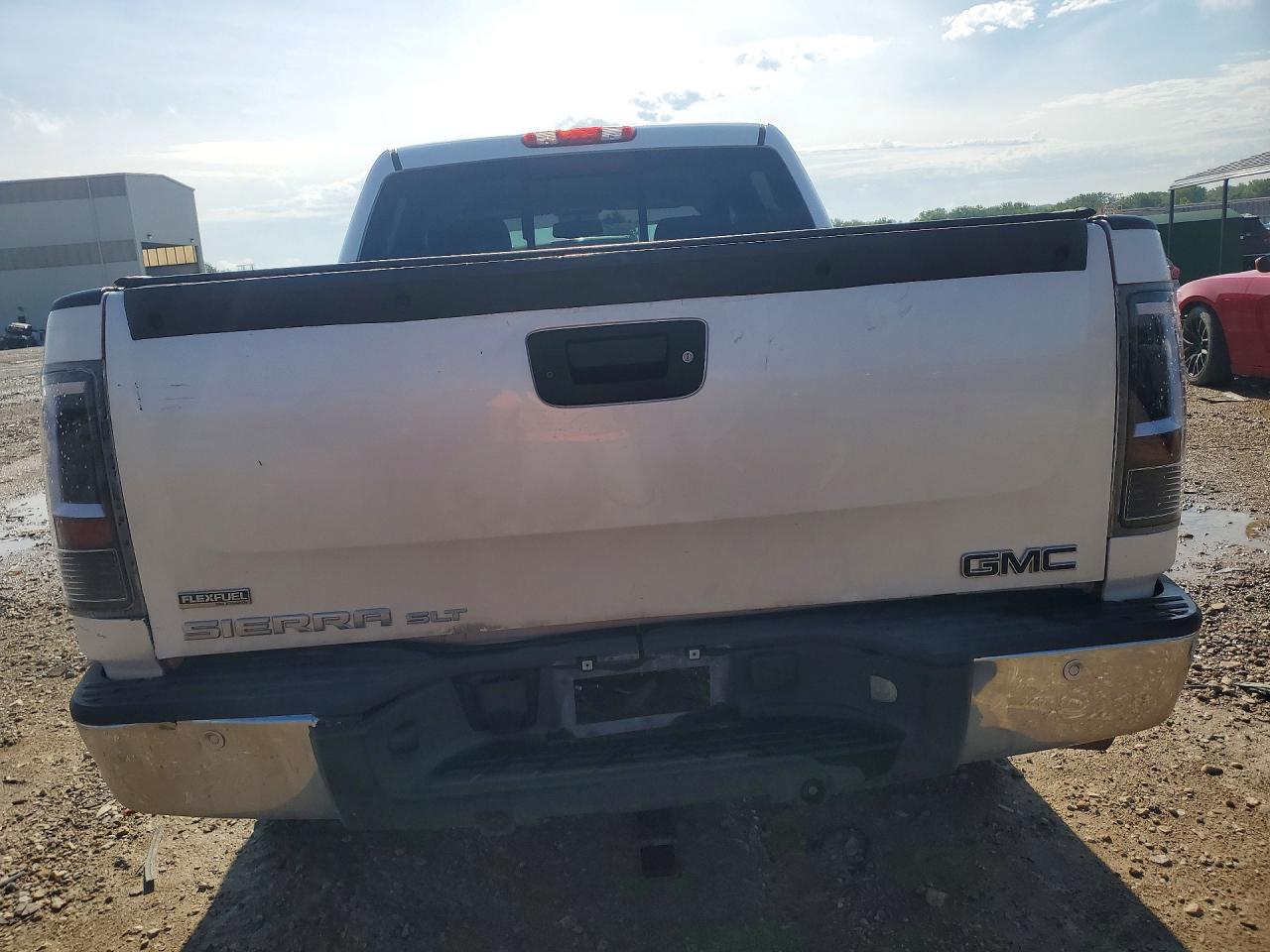 2011 Gmc Sierra K1500 Slt White vin: 3GTP2WE33BG381131